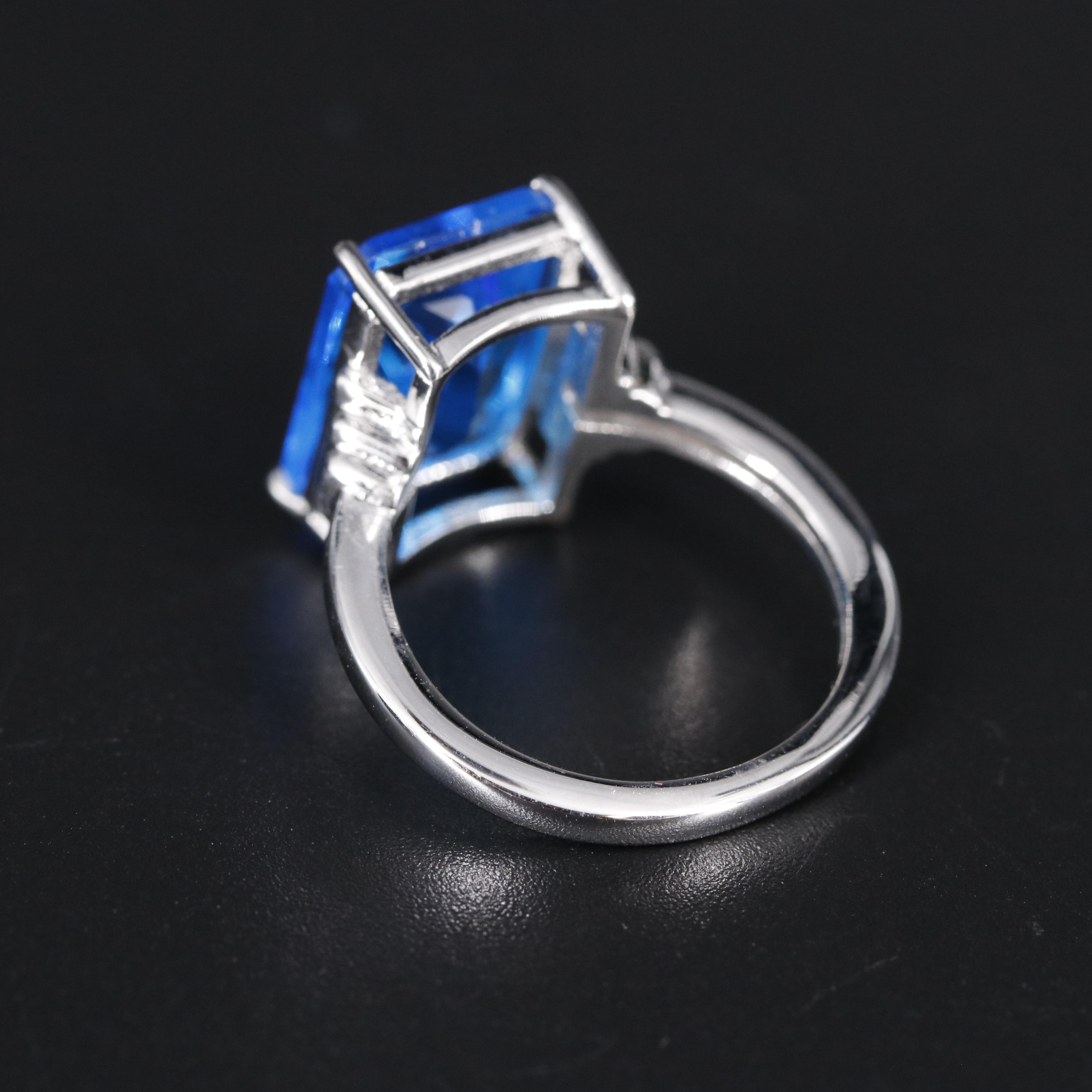 Sterling Silver Topaz Ring