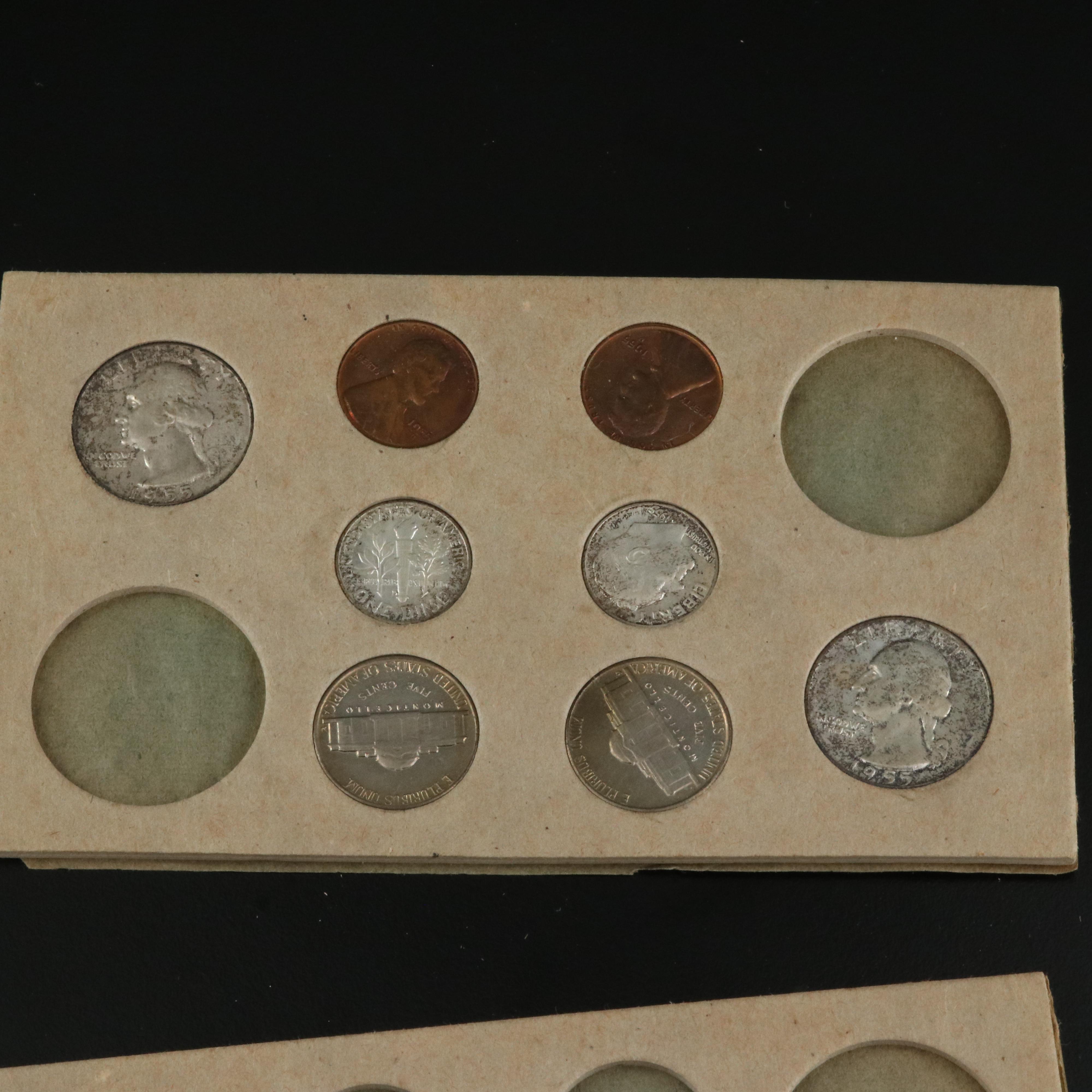 1960 Proof Set and Partial 1955 Uncirculated Set