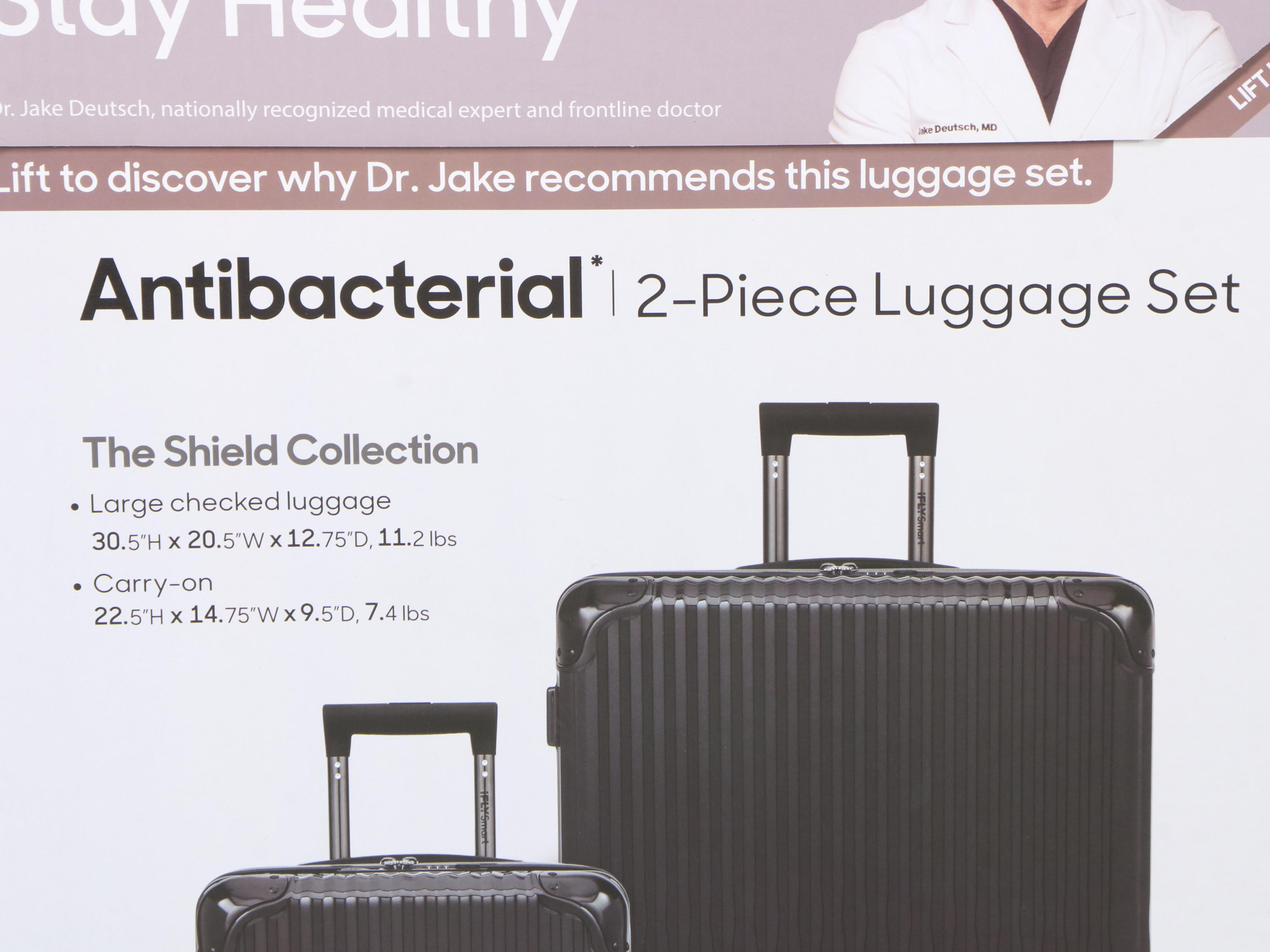 iFLY Smart Shield Fibertech Hardside Two-Piece Luggage Set