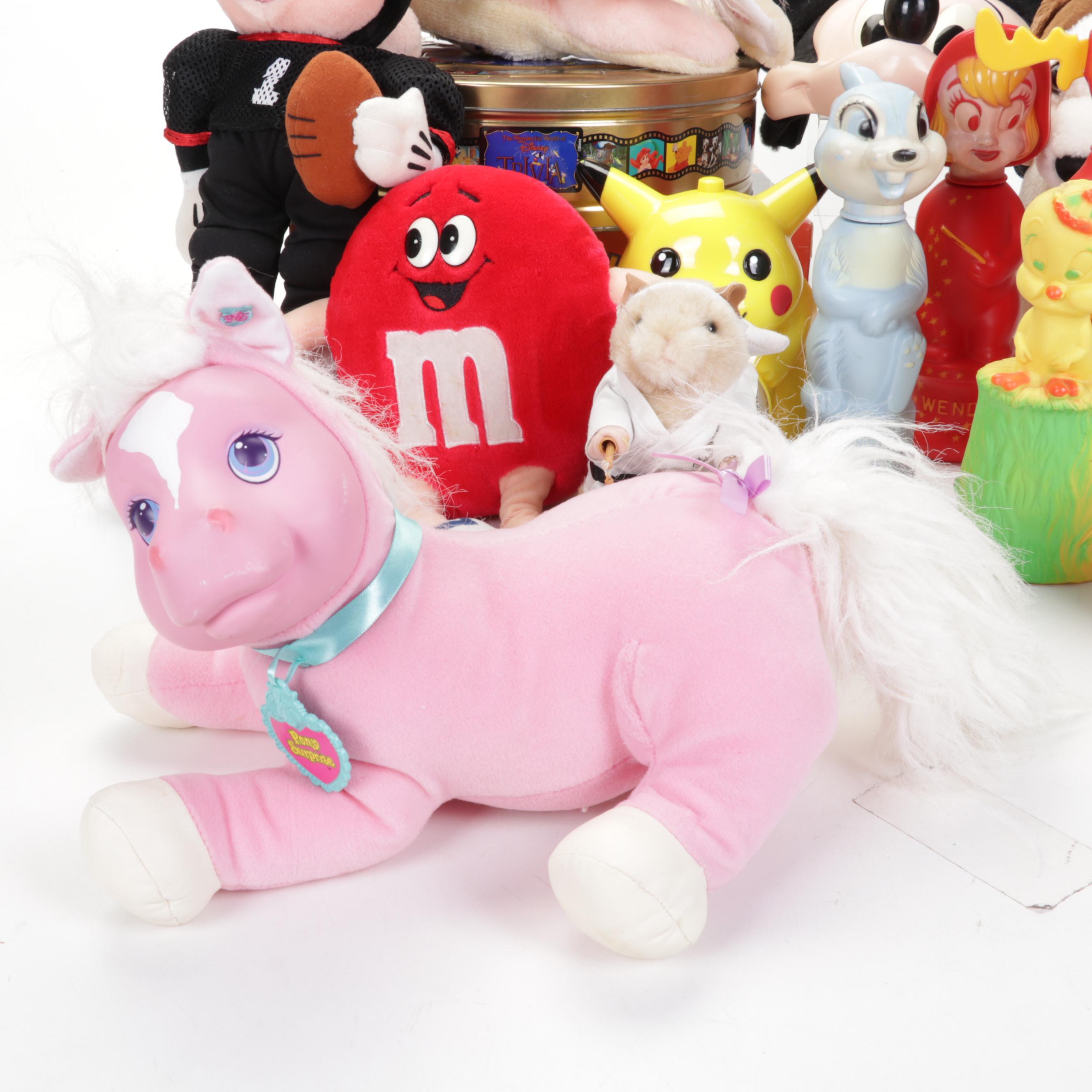 Walt Disney Trivia With Pokemon, Warner Bros and more Figurines and Plush Toys