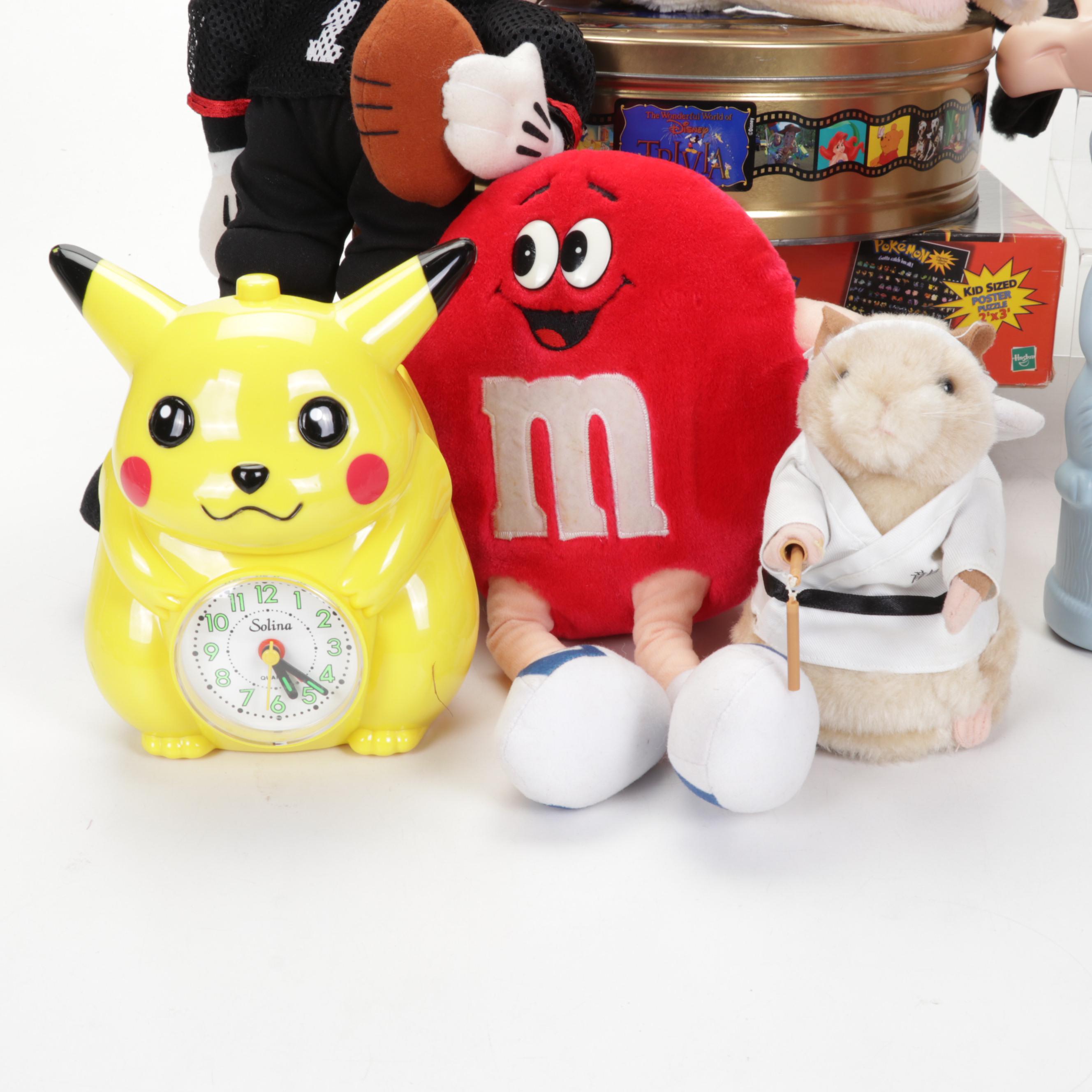 Walt Disney Trivia With Pokemon, Warner Bros and more Figurines and Plush Toys