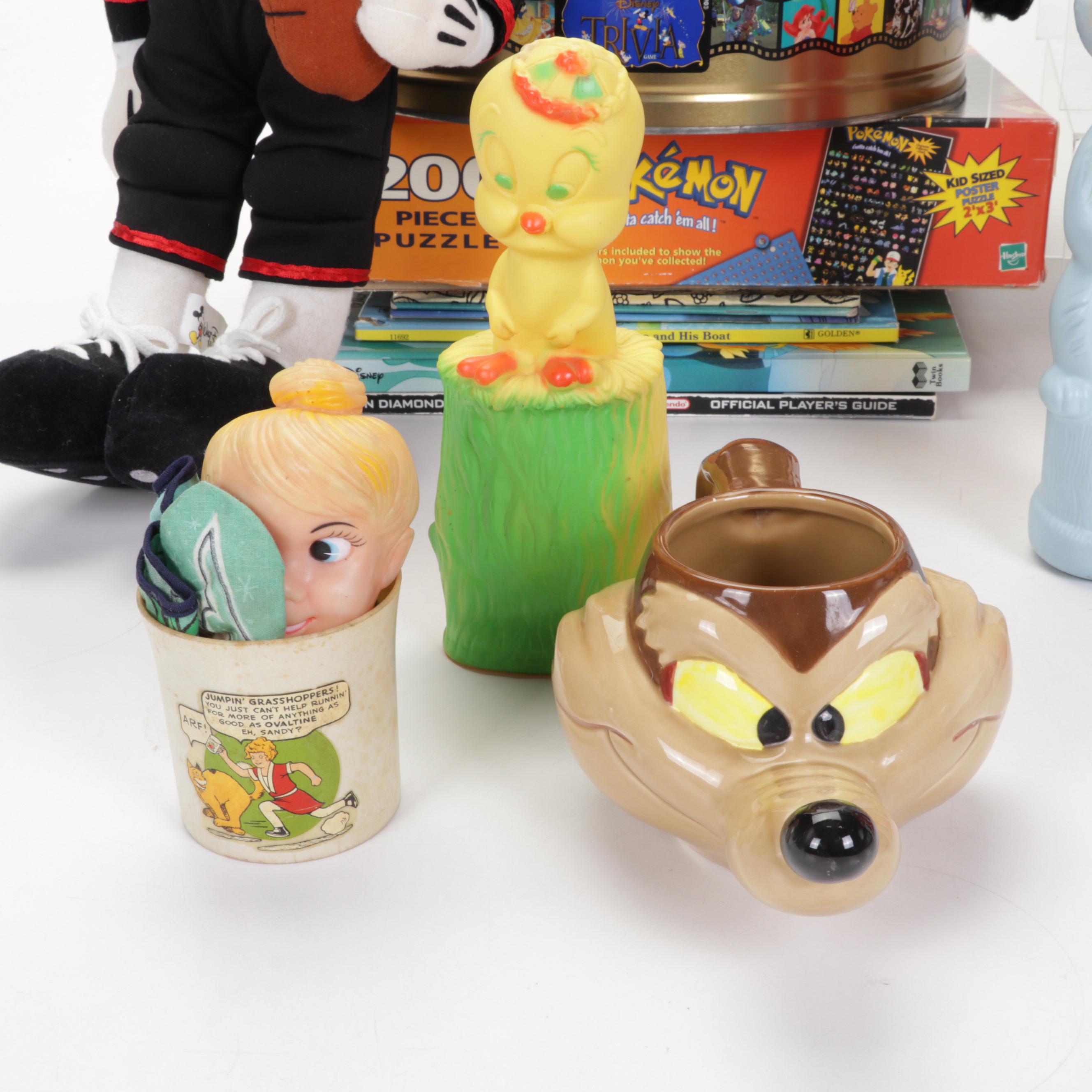 Walt Disney Trivia With Pokemon, Warner Bros and more Figurines and Plush Toys