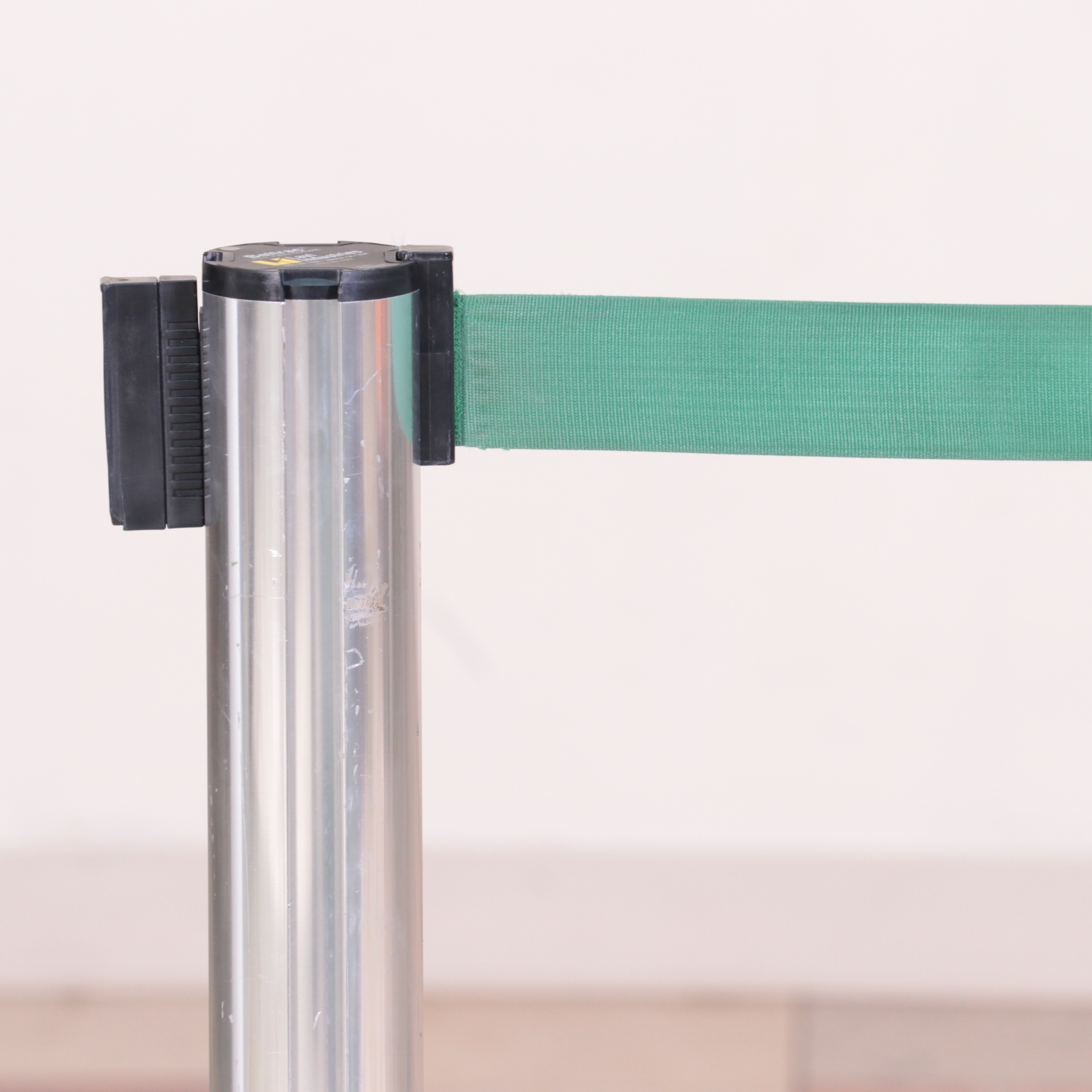 Ten Lavi Industries "Beltrac" Chrome-Finished Retractable Metal Stanchions