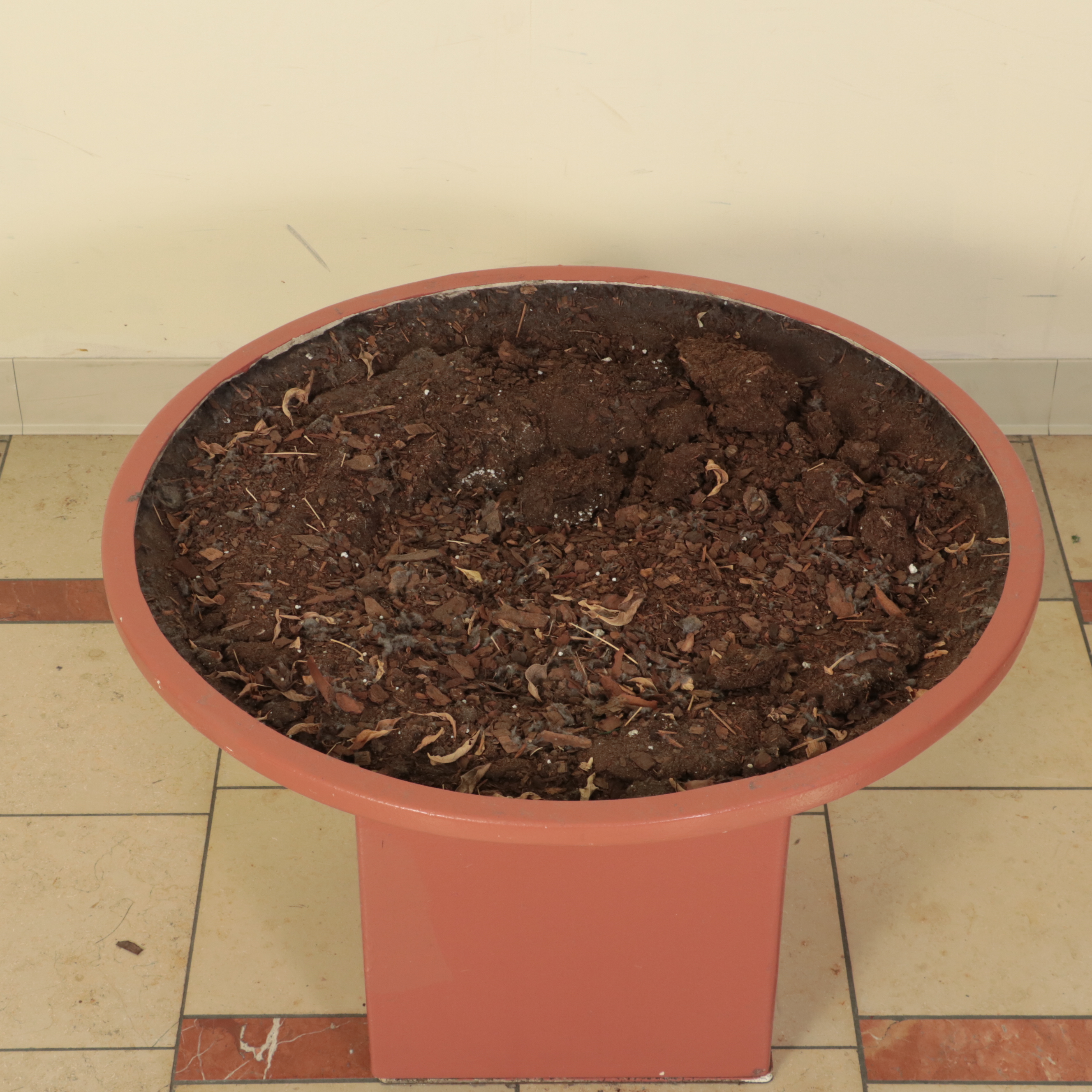 Six Large Composite Planters With Stands