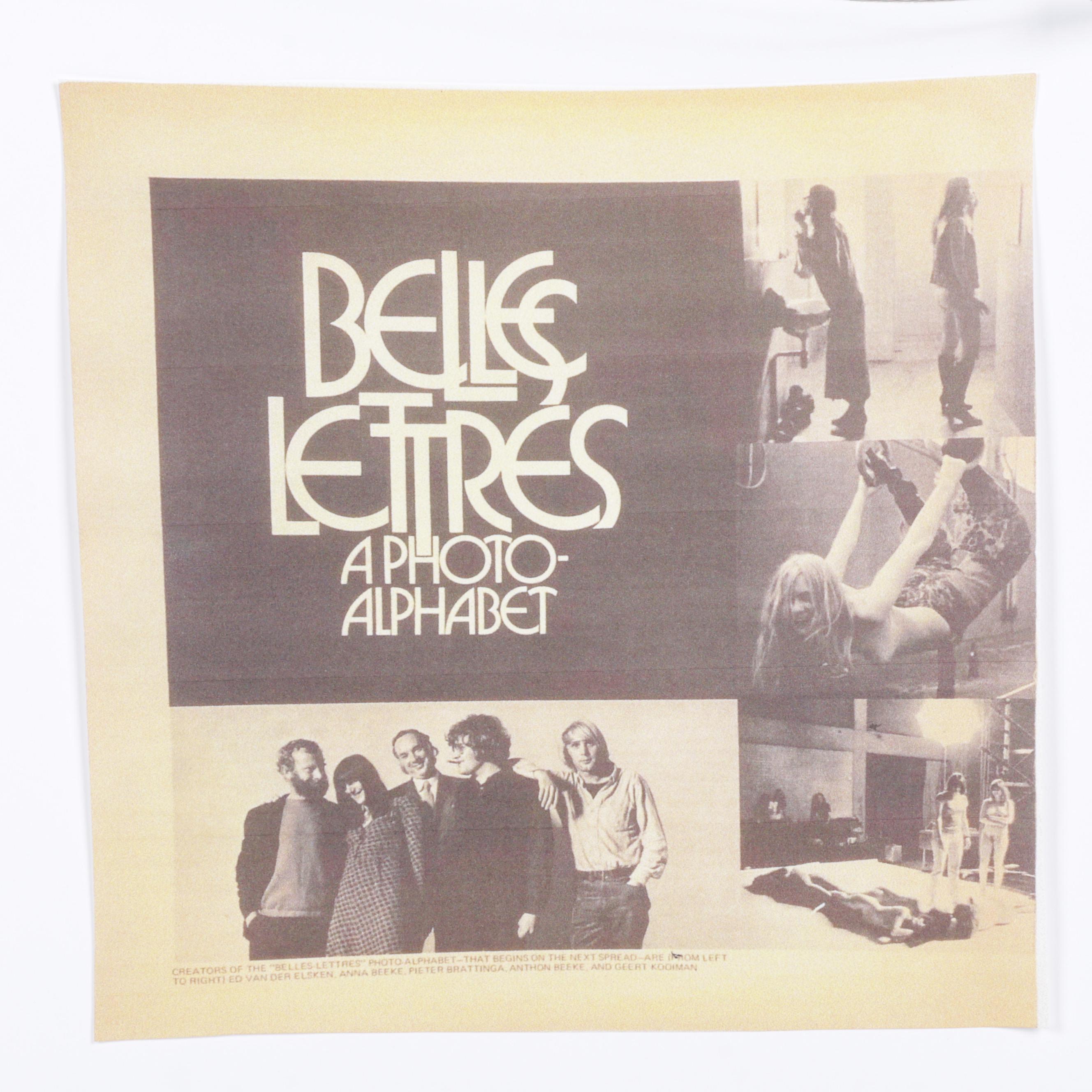 Offset Lithograph "O" From "Belles Lettres: A Photo-Alphabet," 1971