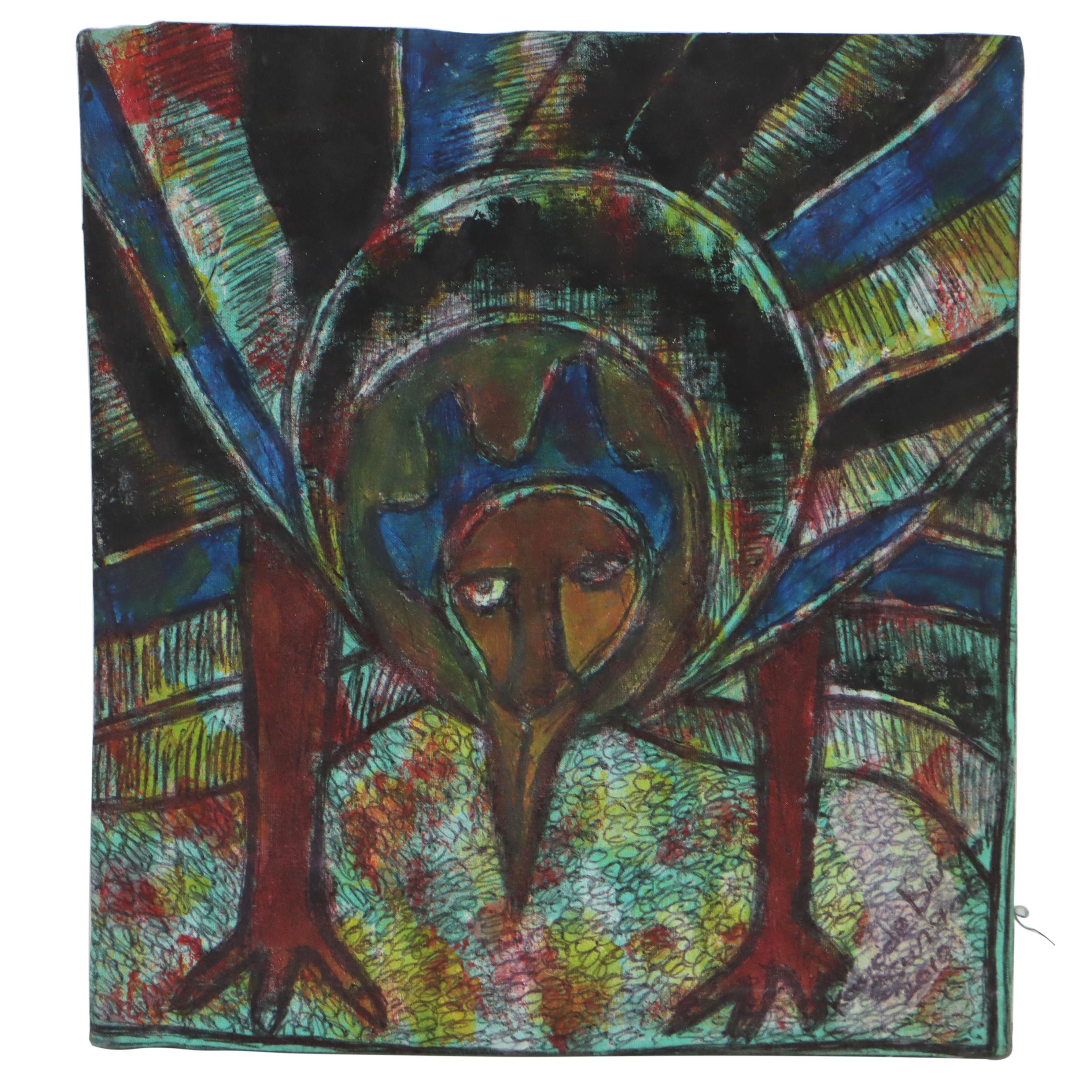 Kayode Buraimoh Mixed Media Painting, 2010