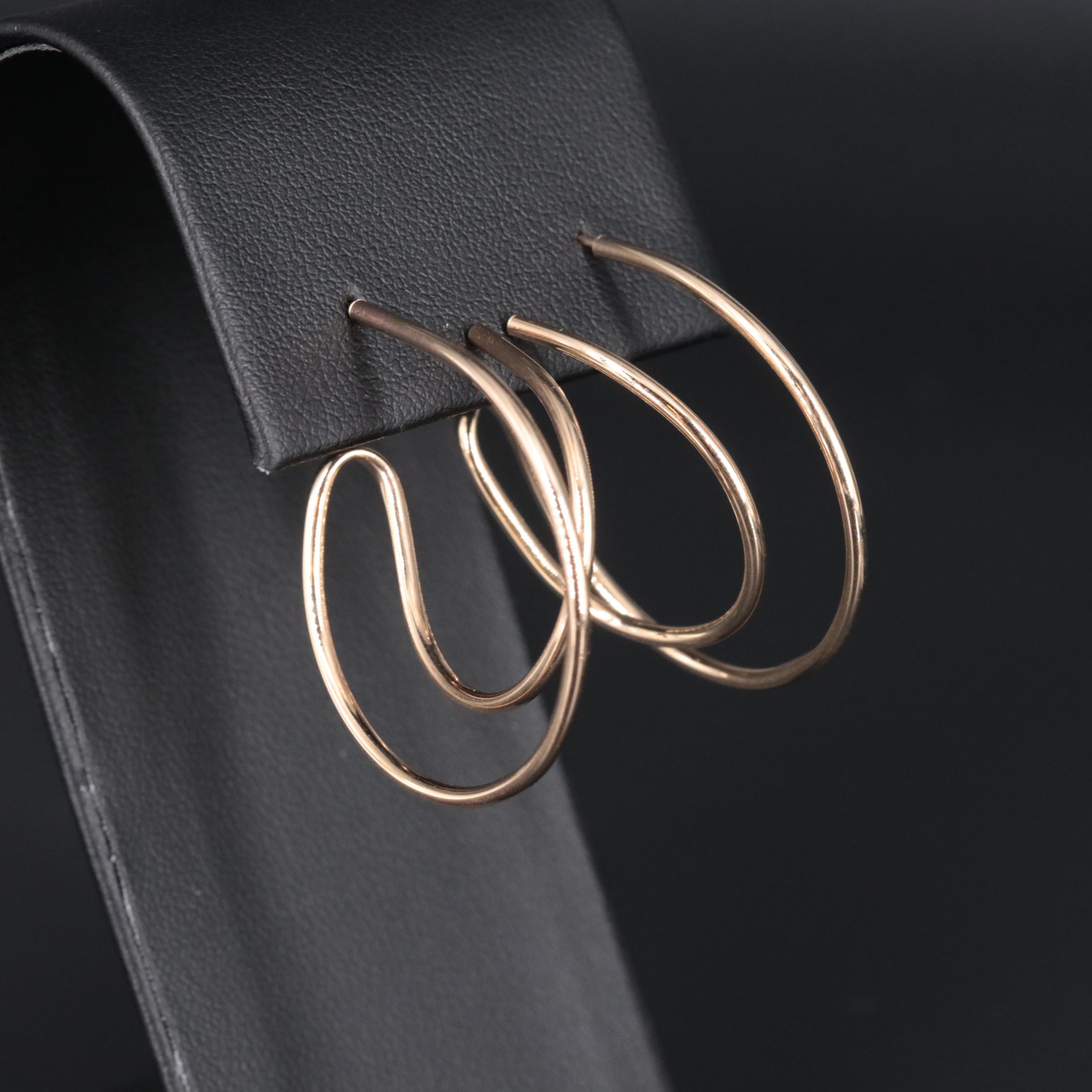 10K Hoop Earrings