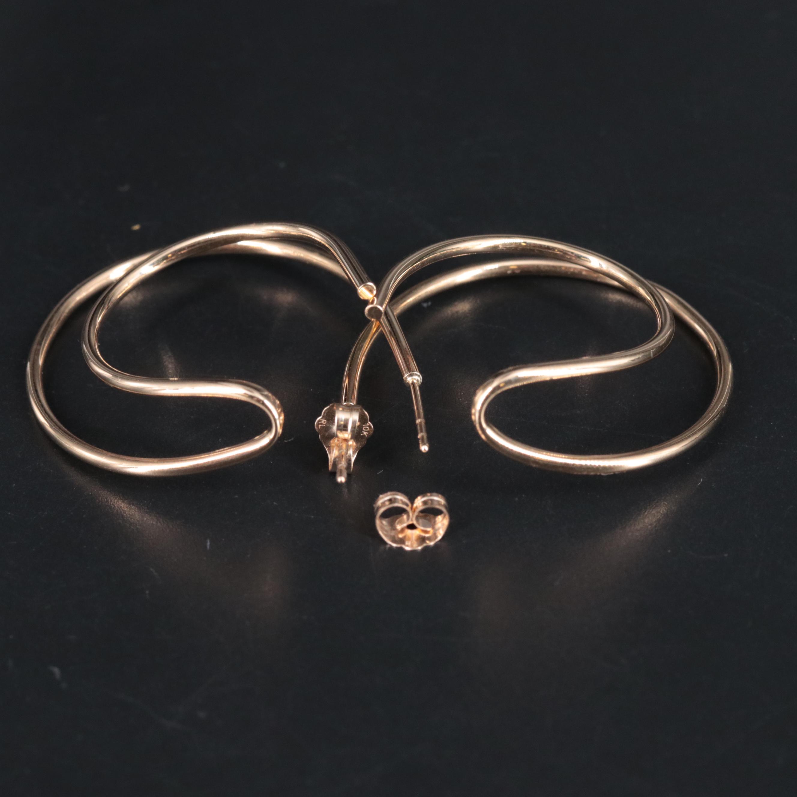 10K Hoop Earrings