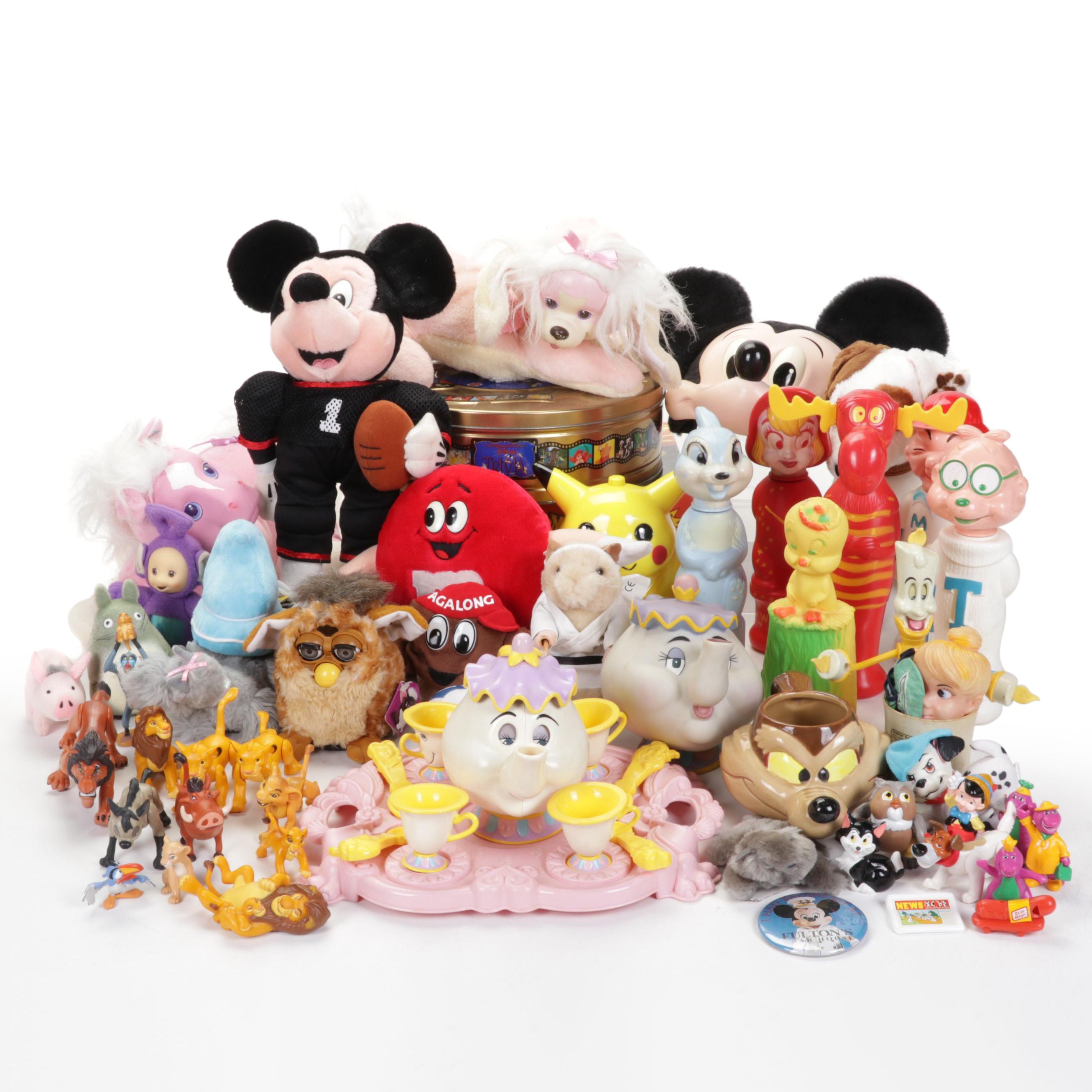 Walt Disney Trivia With Pokemon, Warner Bros and more Figurines and Plush Toys