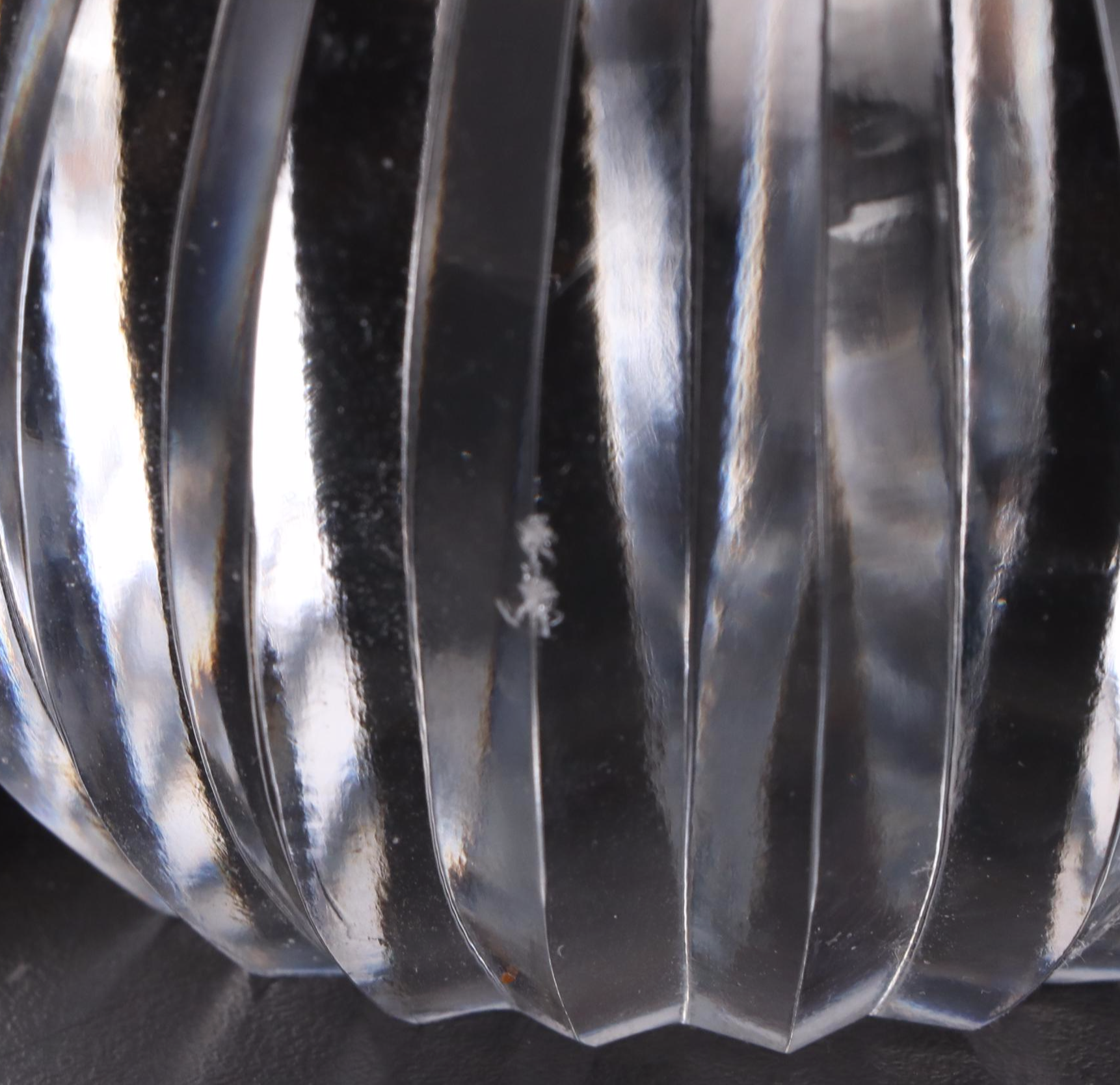 Tiffany & Co. Crystal Faceted Diamond and Ribbed Paperweights