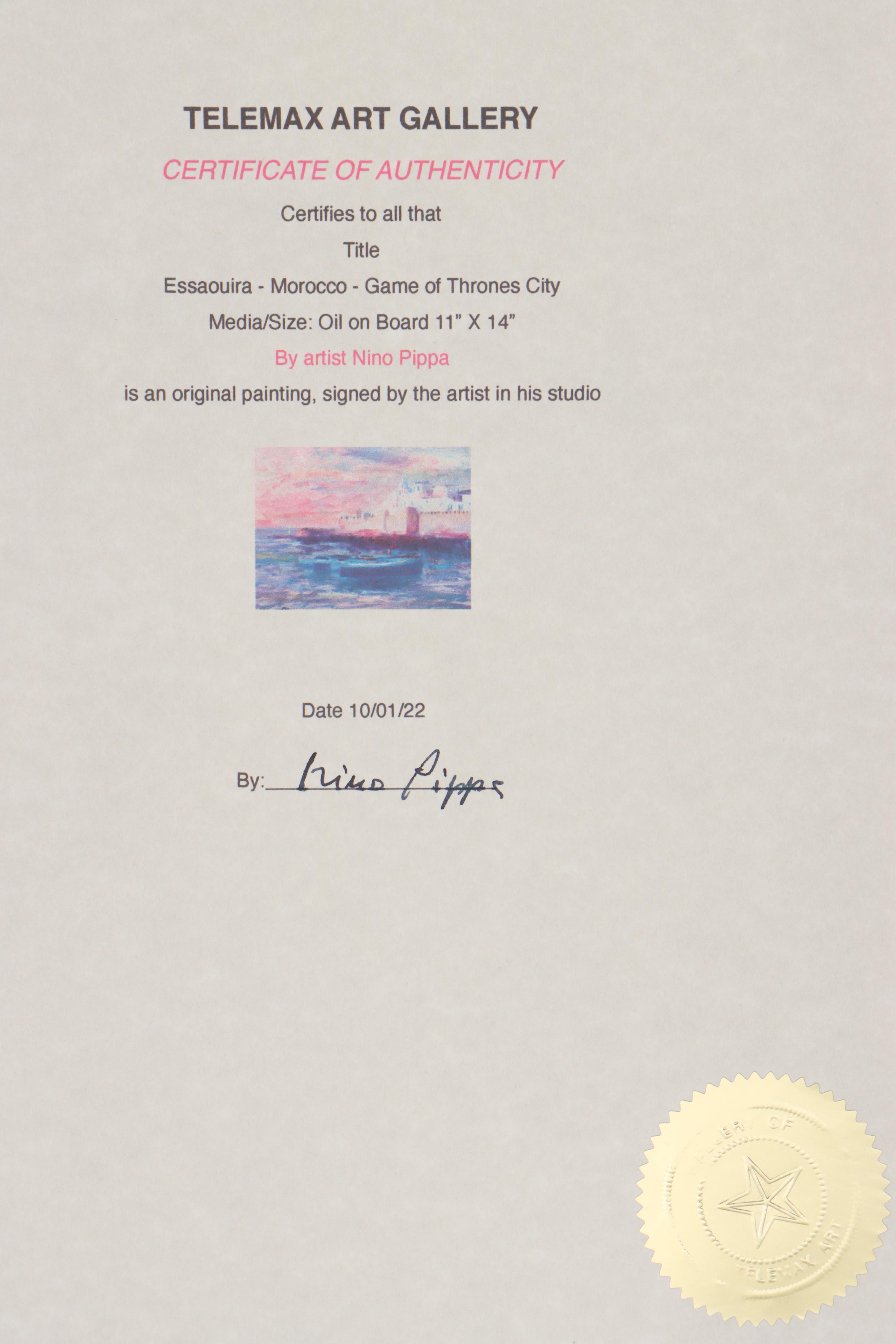 Nino Pippa Oil Painting "Essaouira - Morocco - Game of Thrones City," 2022