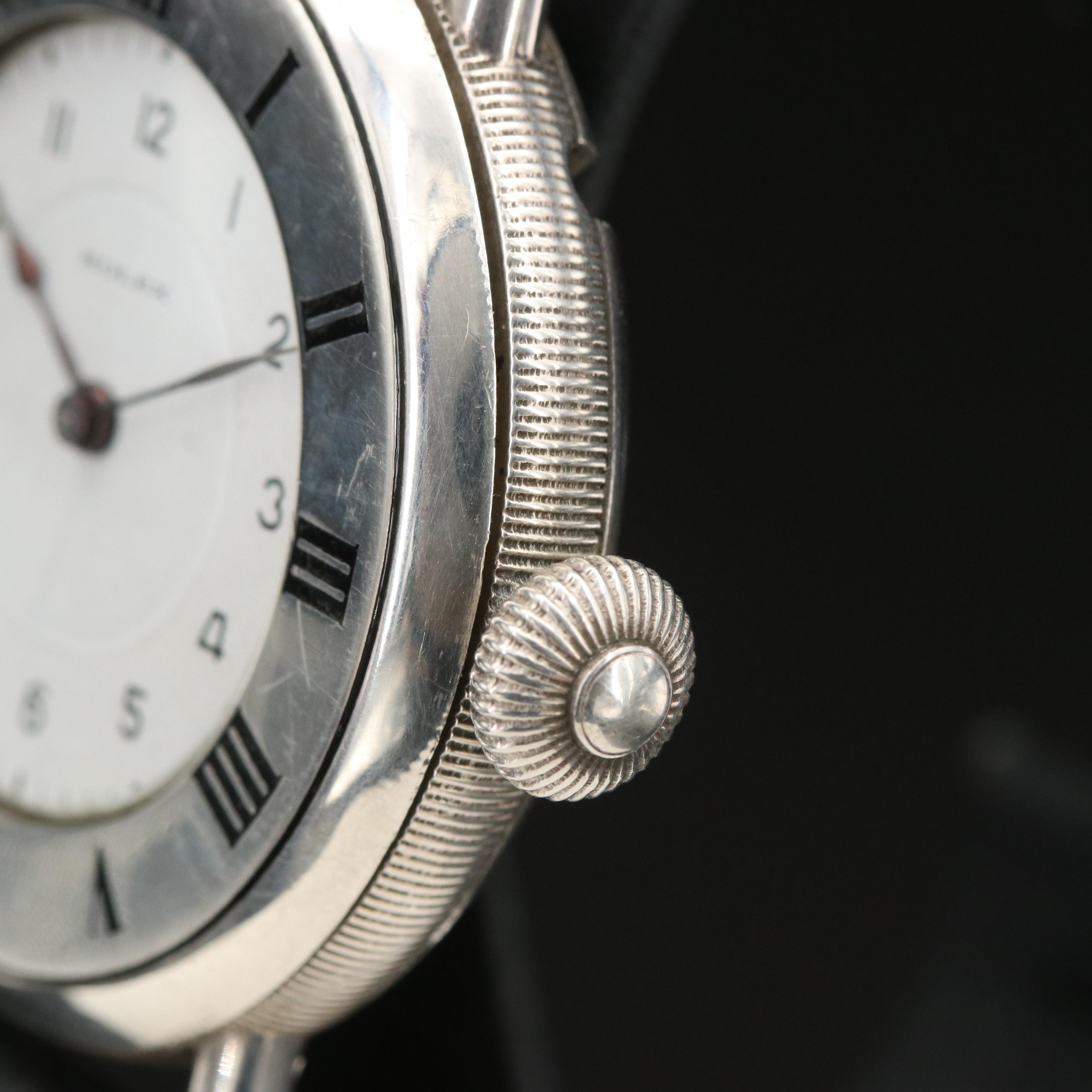 Vintage Rolex Rebberg Sterling Silver Customized Watch