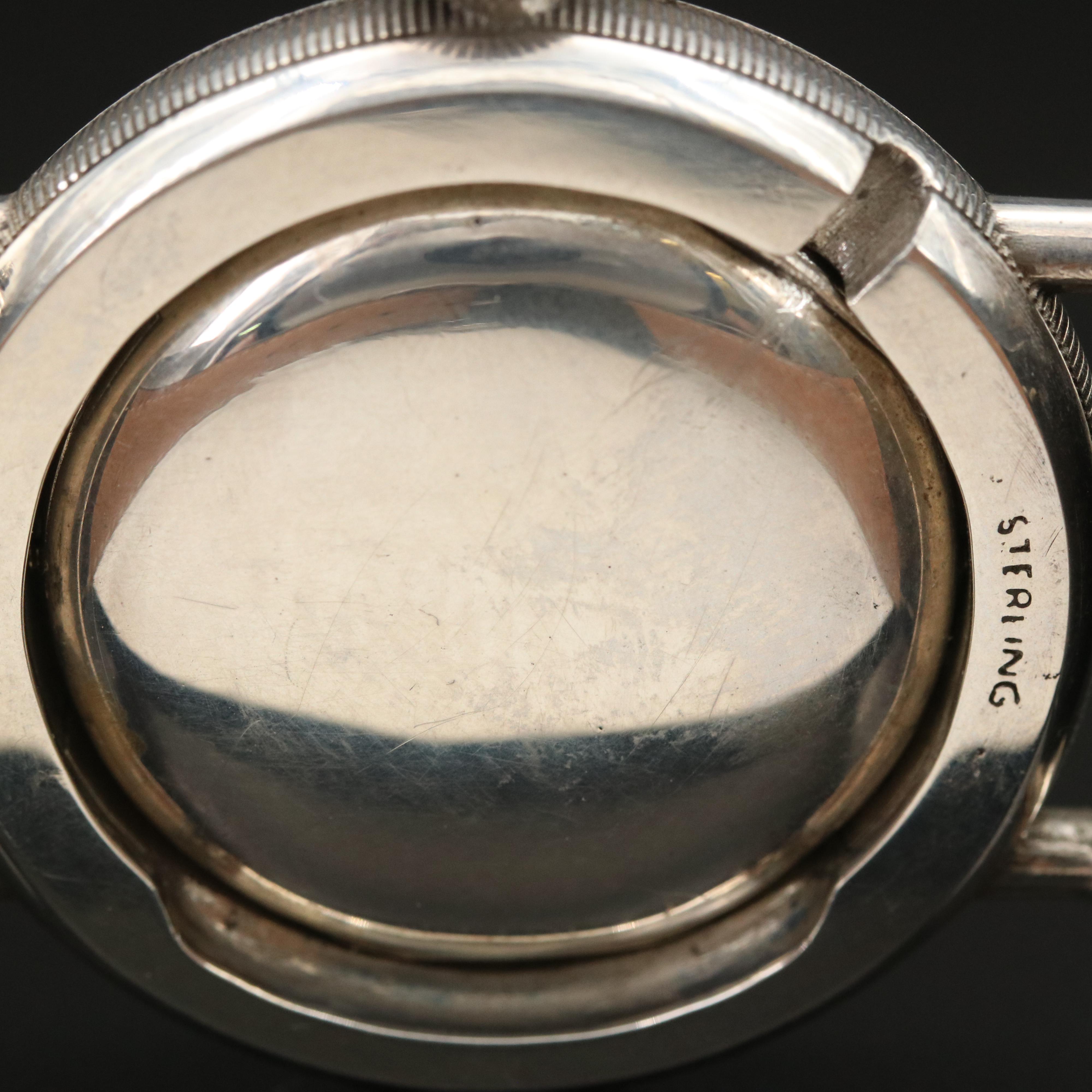 Vintage Rolex Rebberg Sterling Silver Customized Watch