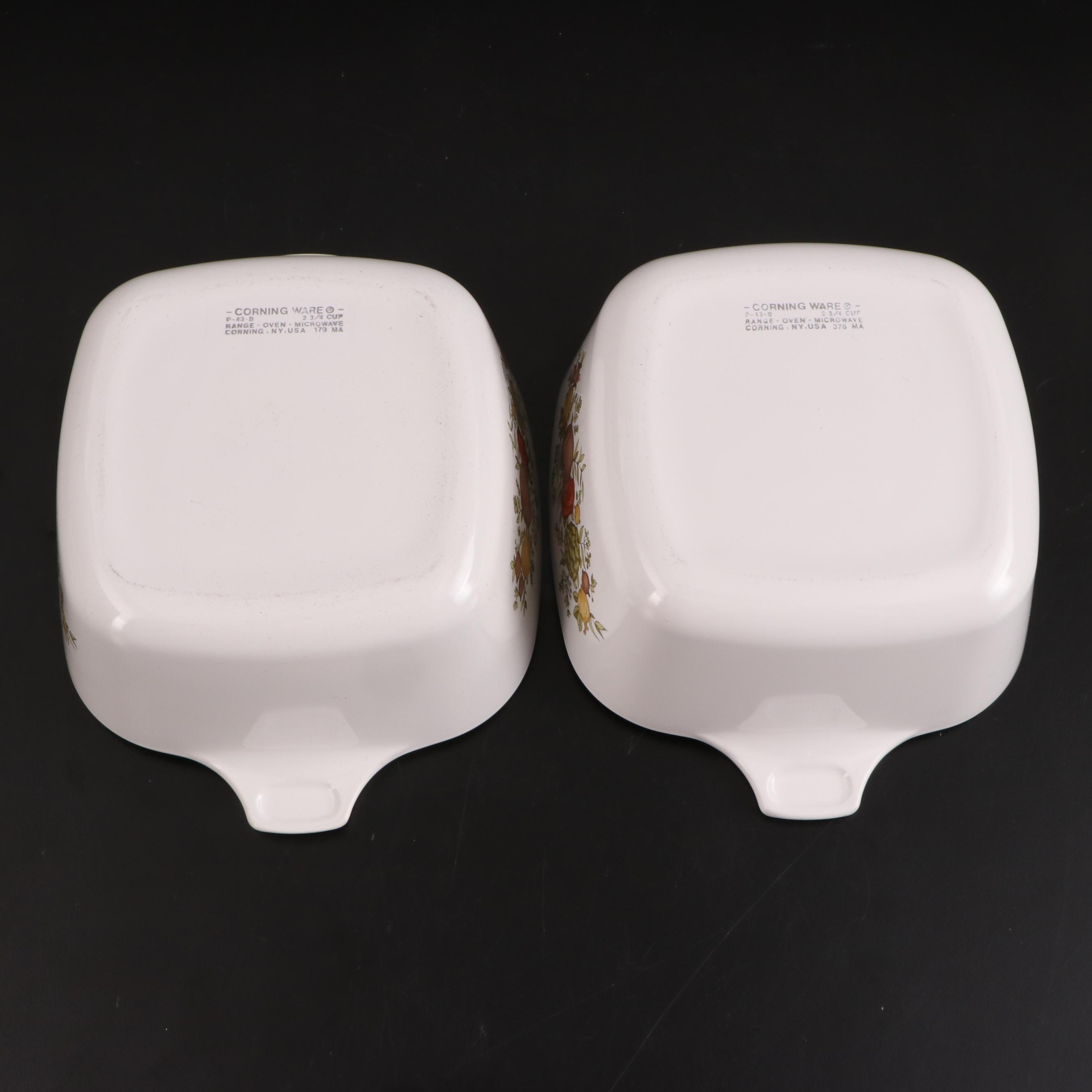 CorningWare "Spice of Life" Glass Cookware, 1972 - 1988