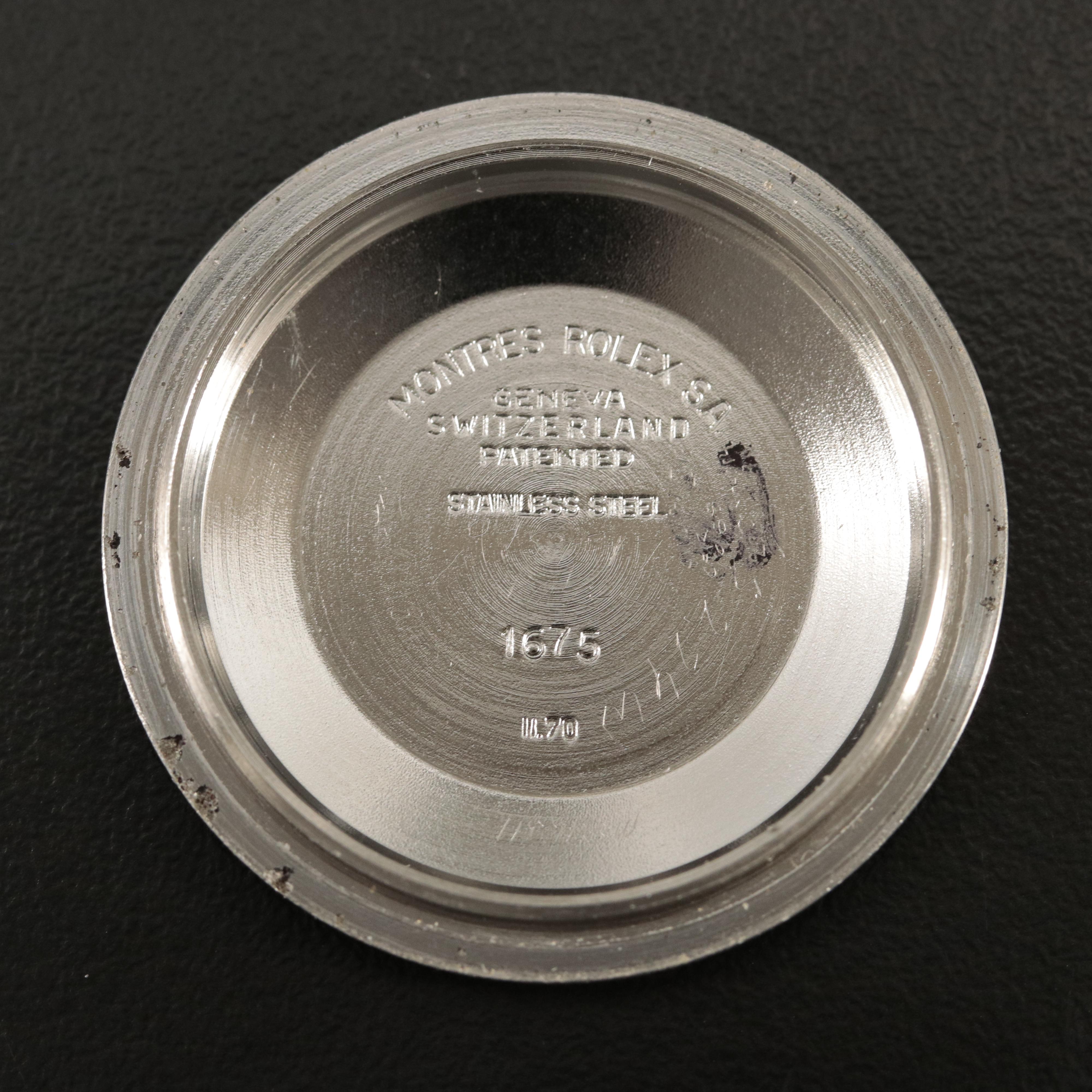 1970 Rolex Model 1675 GMT Master Root Beer Brown Dial Watch