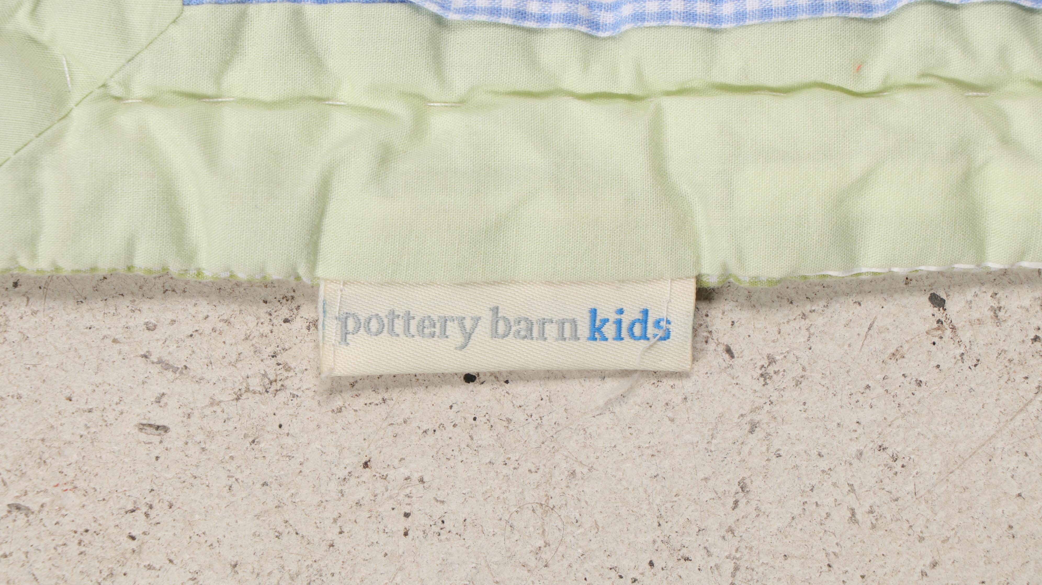 Pottery Barn Kids Peter Rabbit Crib Quilt with Peter Rabbit Book and More