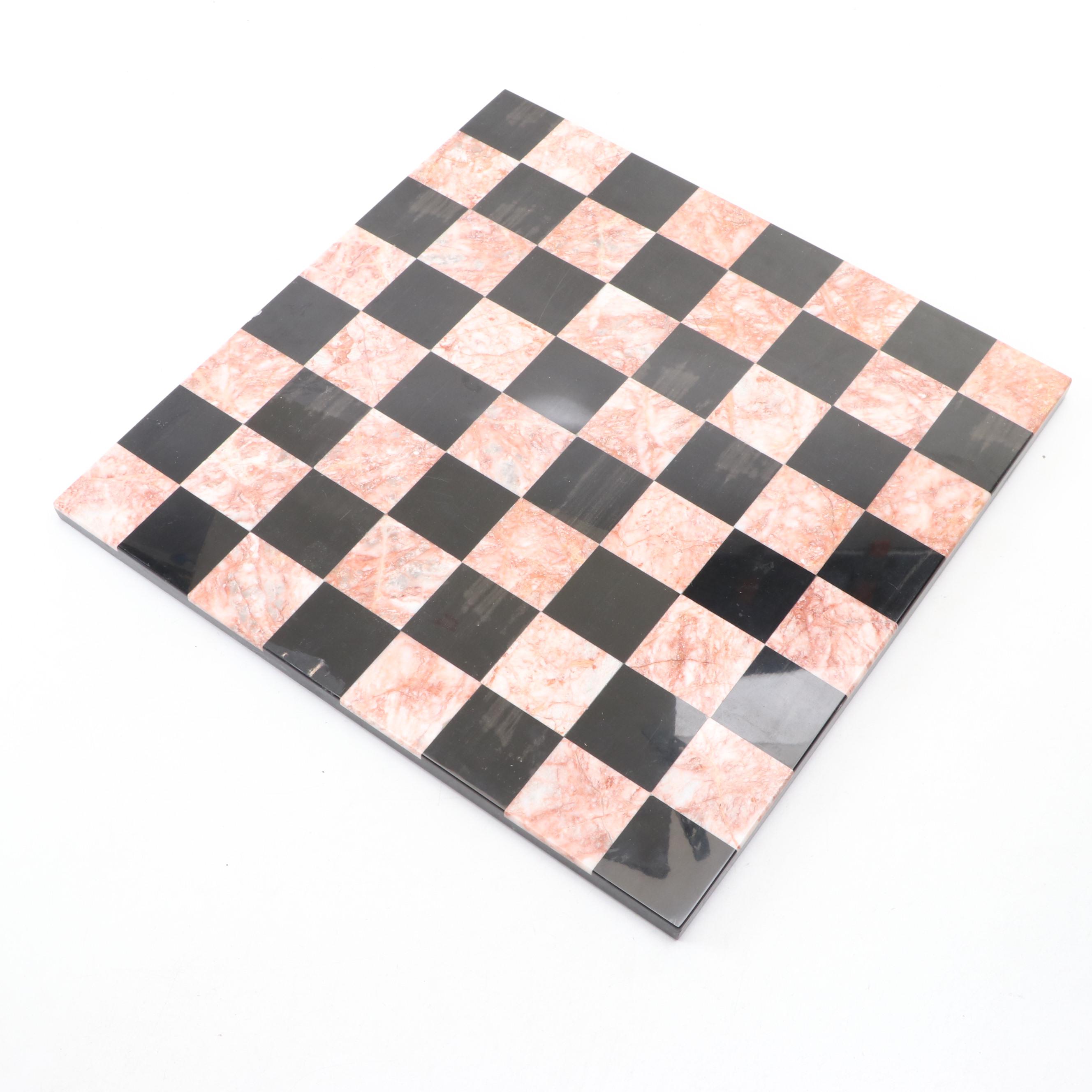 Marble Chess Set with Extra Large Handmade Chess Pieces