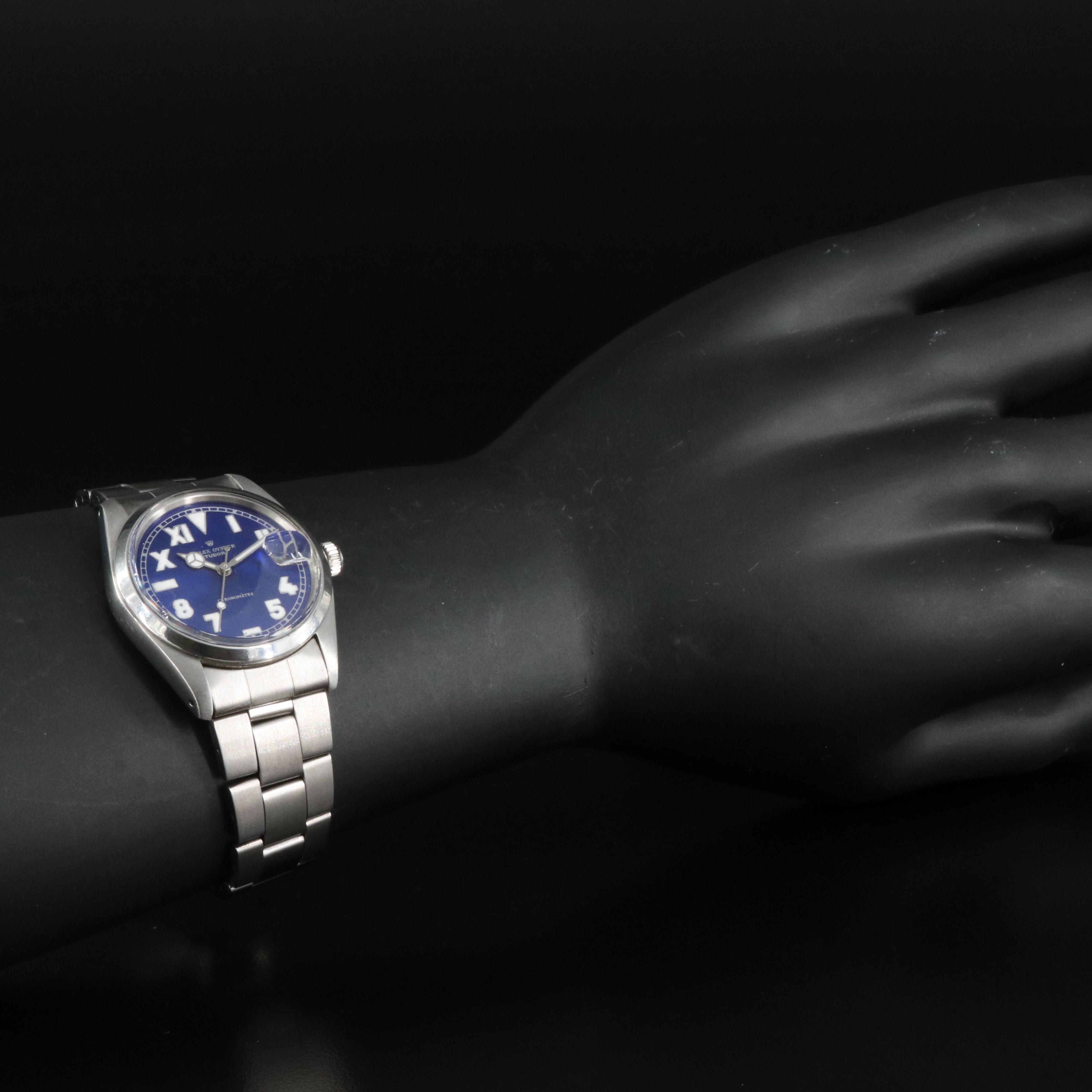 Vintage Tudor Custom California Dial Marked Rolex Oyster Chronometre Watch