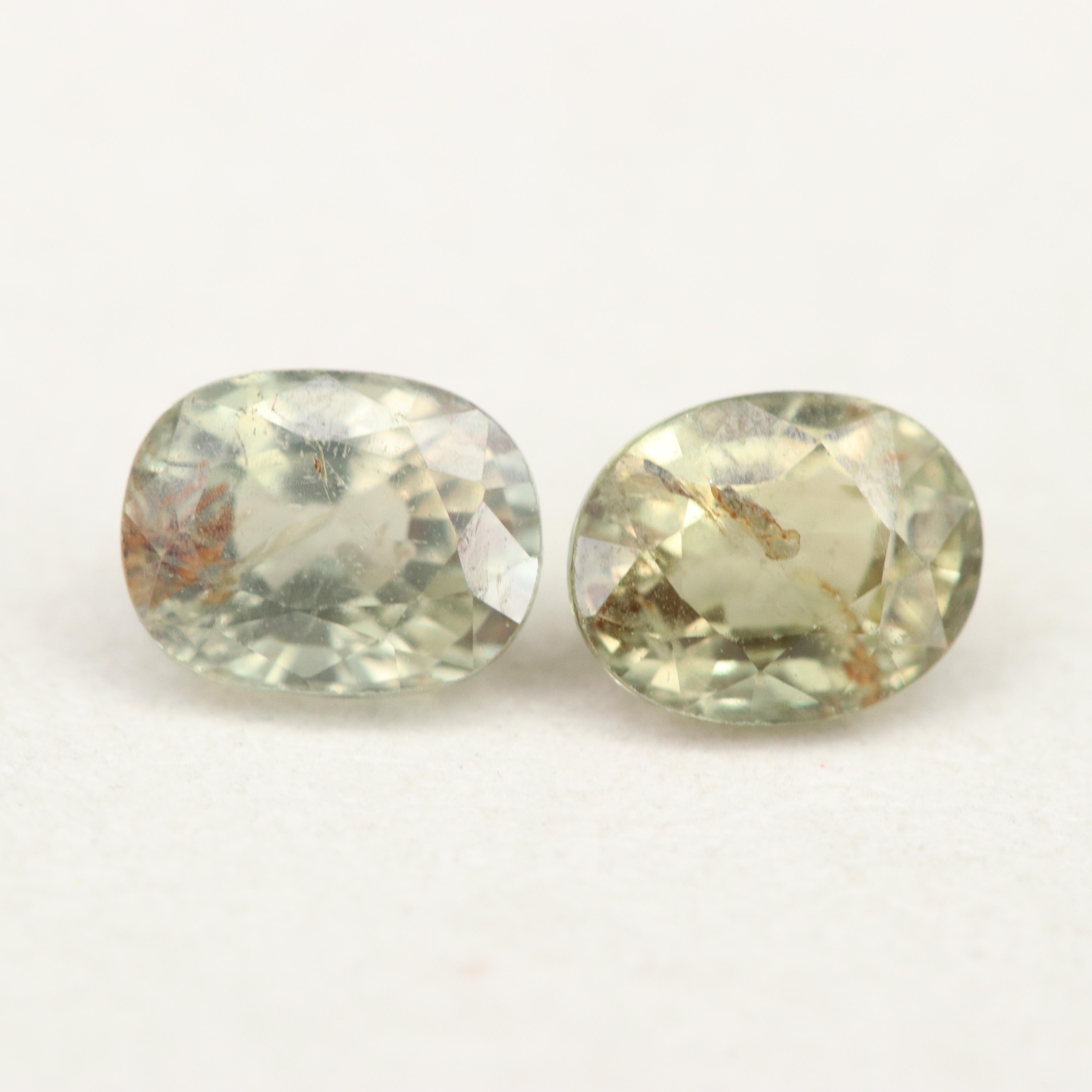 Loose Matched Pair of 1.37 CTW Alexandrites