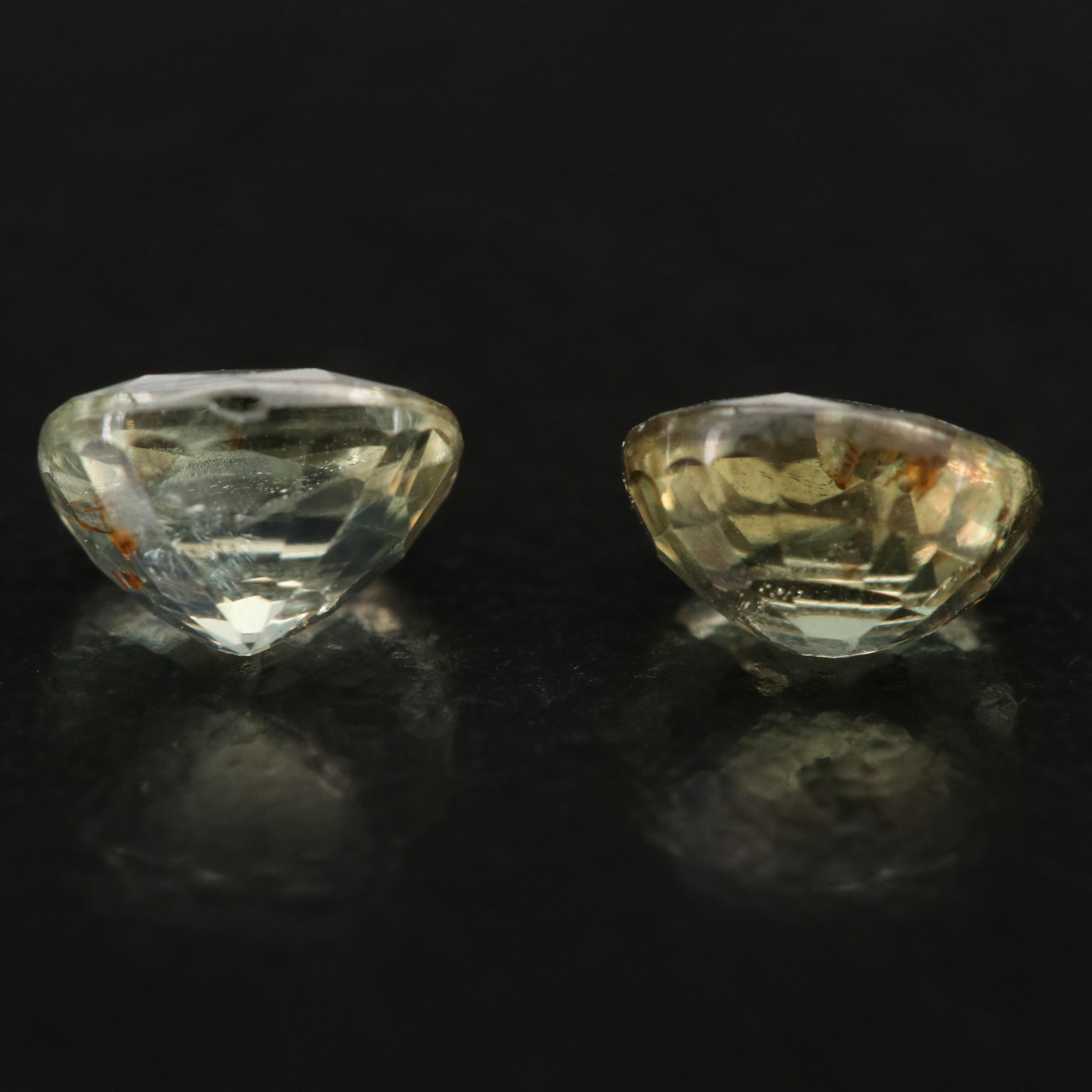 Loose Matched Pair of 1.37 CTW Alexandrites