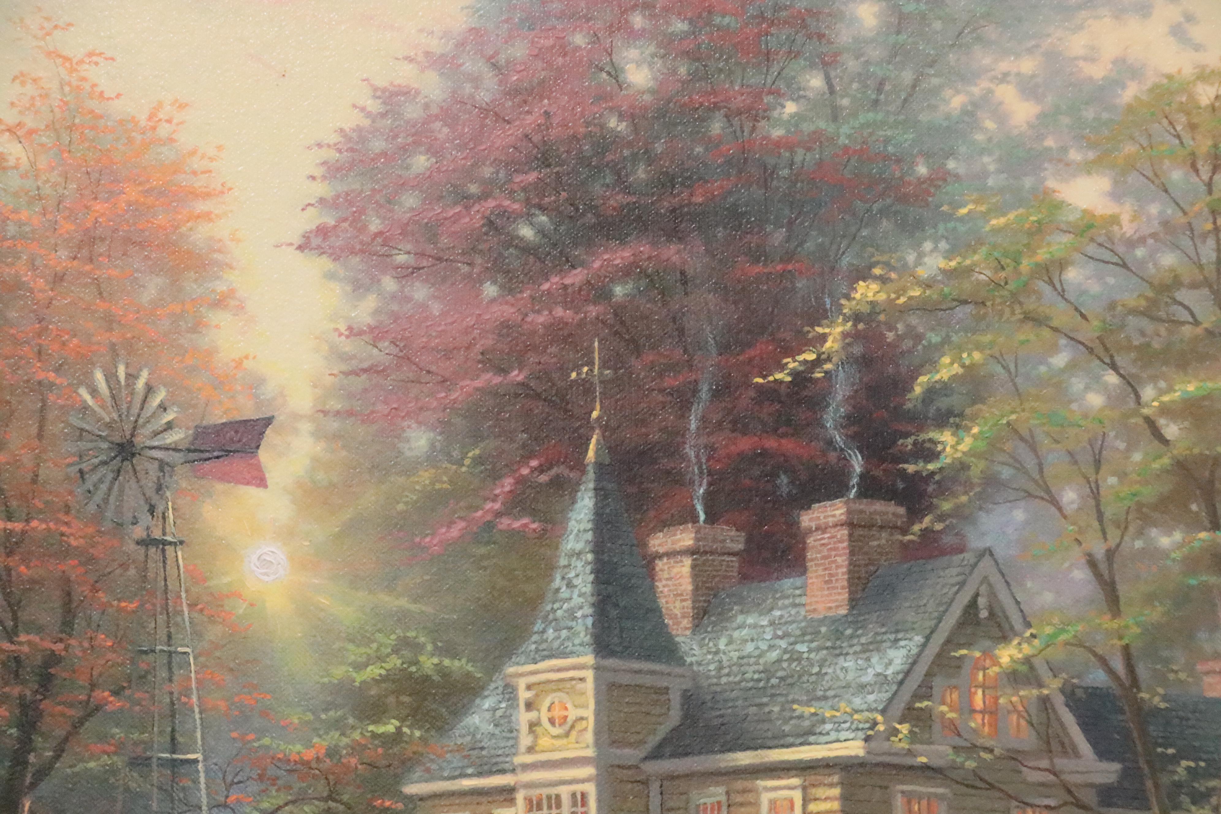 Offset Lithograph After Thomas Kinkade "Abundant Harvest"