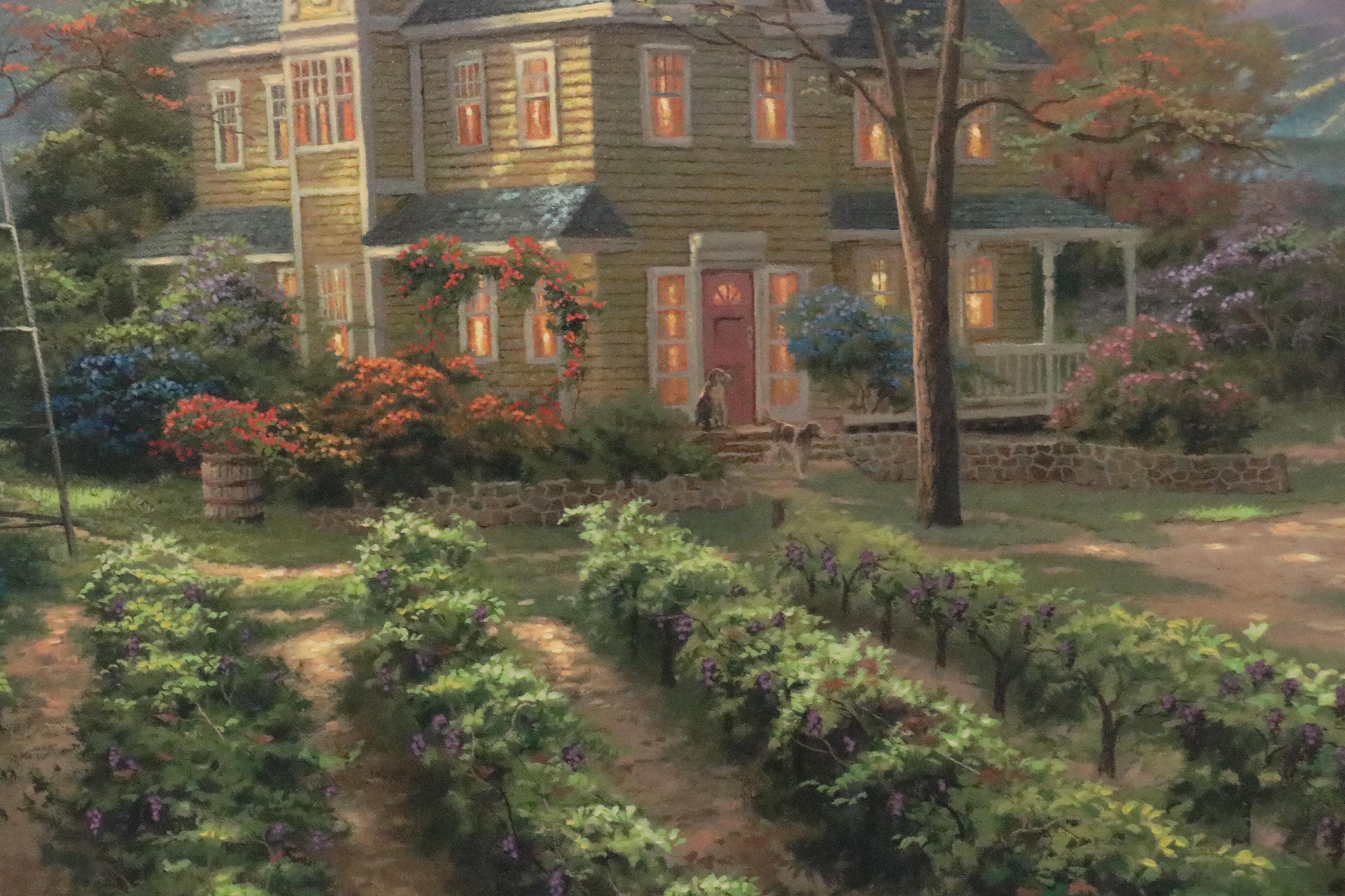 Offset Lithograph After Thomas Kinkade "Abundant Harvest"