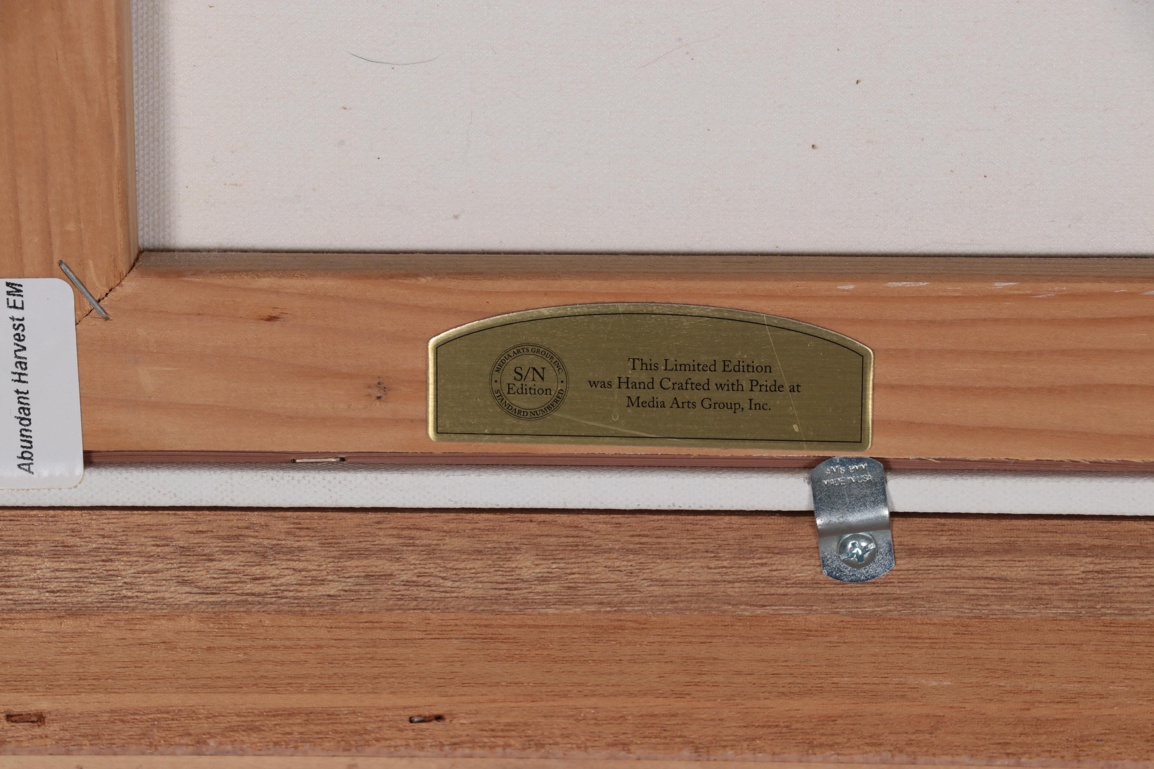 Offset Lithograph After Thomas Kinkade "Abundant Harvest"