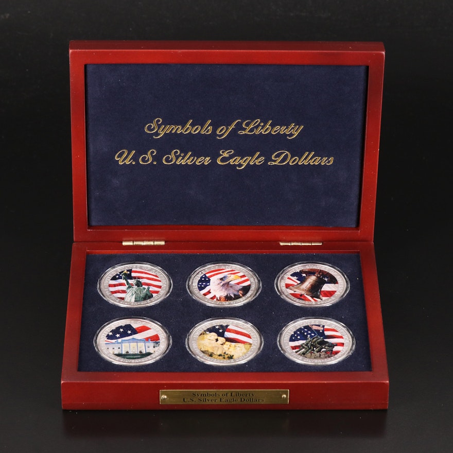 "Symbols of Liberty - U.S. Silver Eagle Dollars" Coin Set