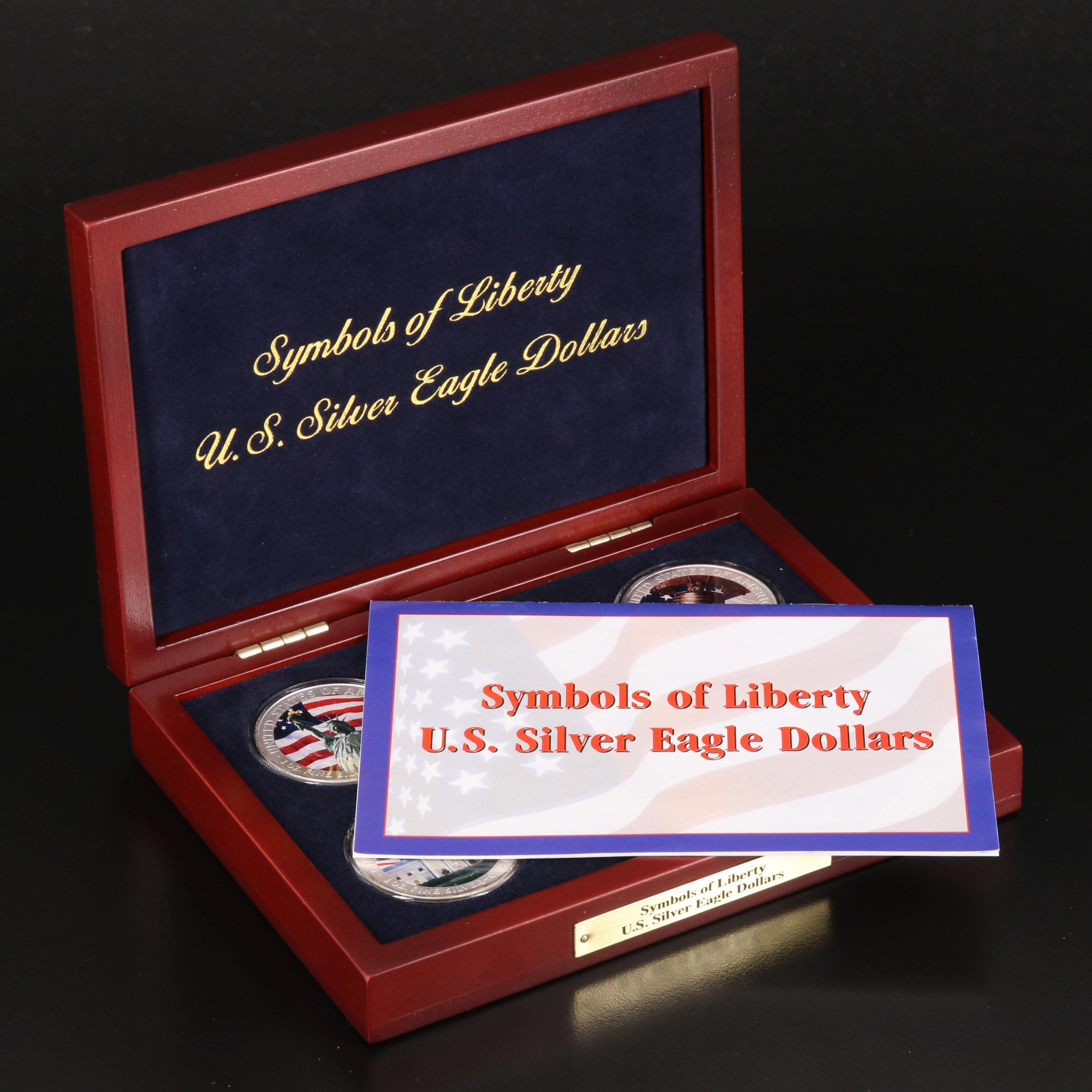 "Symbols of Liberty - U.S. Silver Eagle Dollars" Coin Set