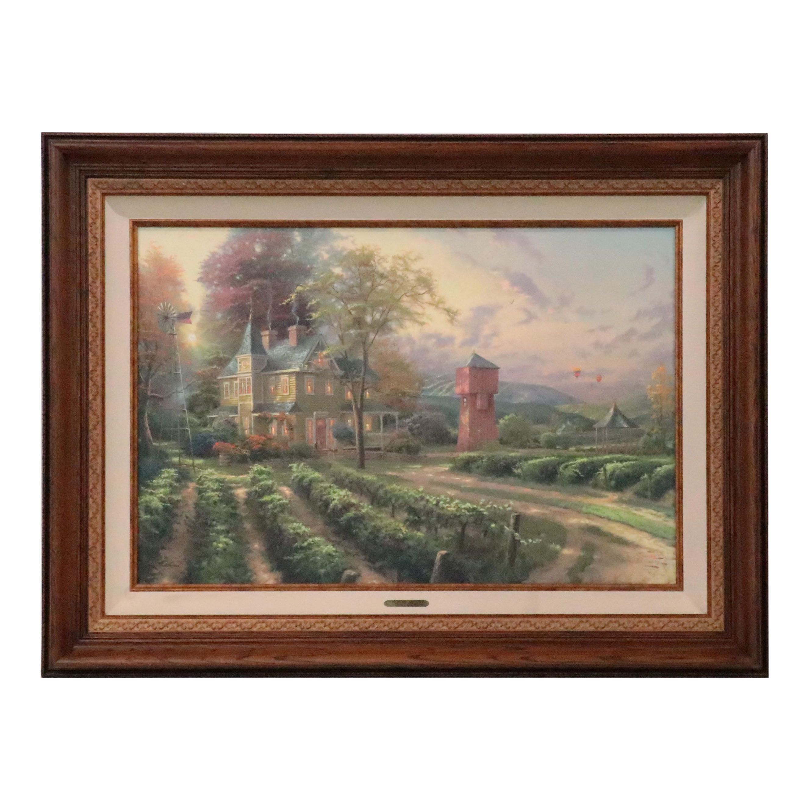 Offset Lithograph After Thomas Kinkade "Abundant Harvest"