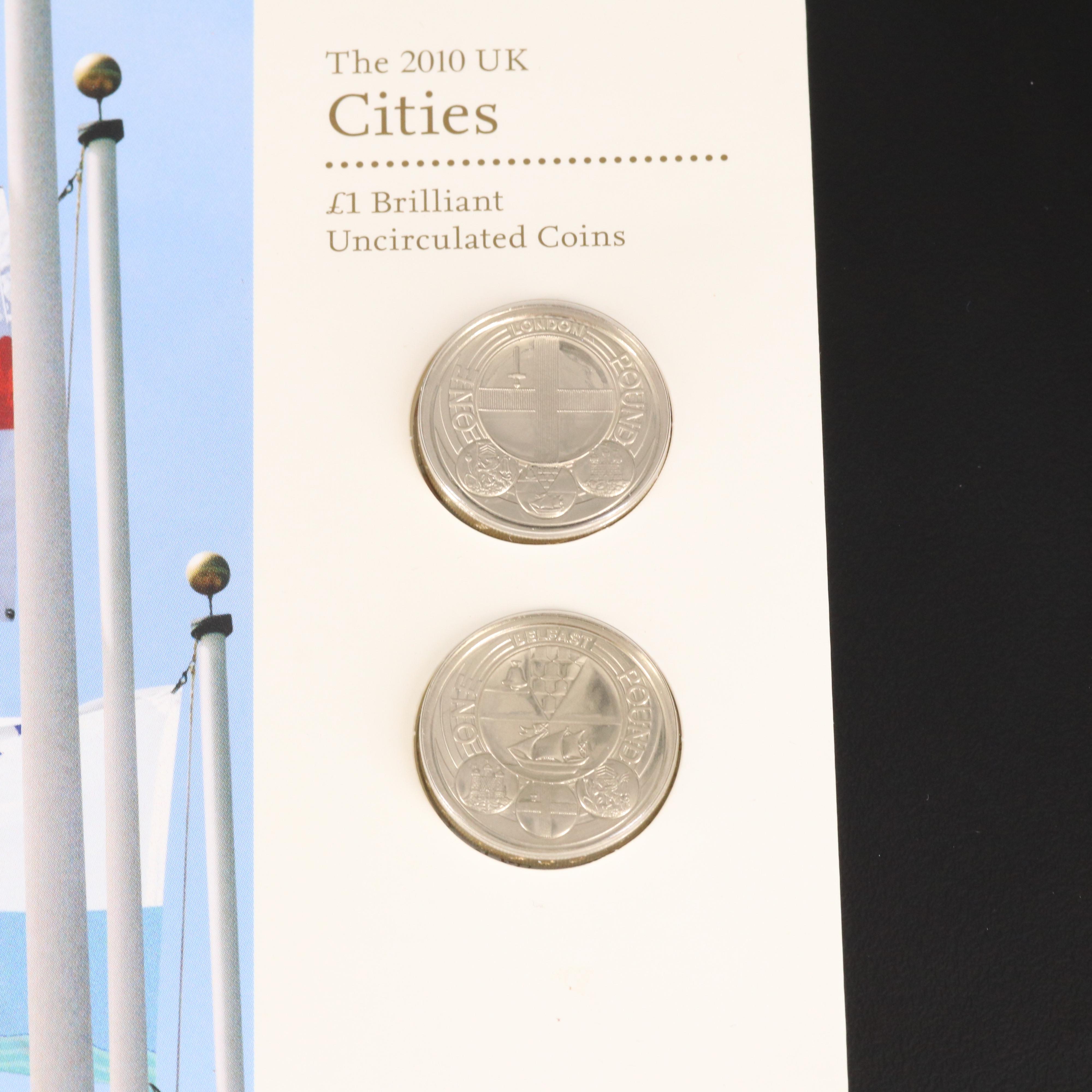 Five British Commemorative Coin Sets