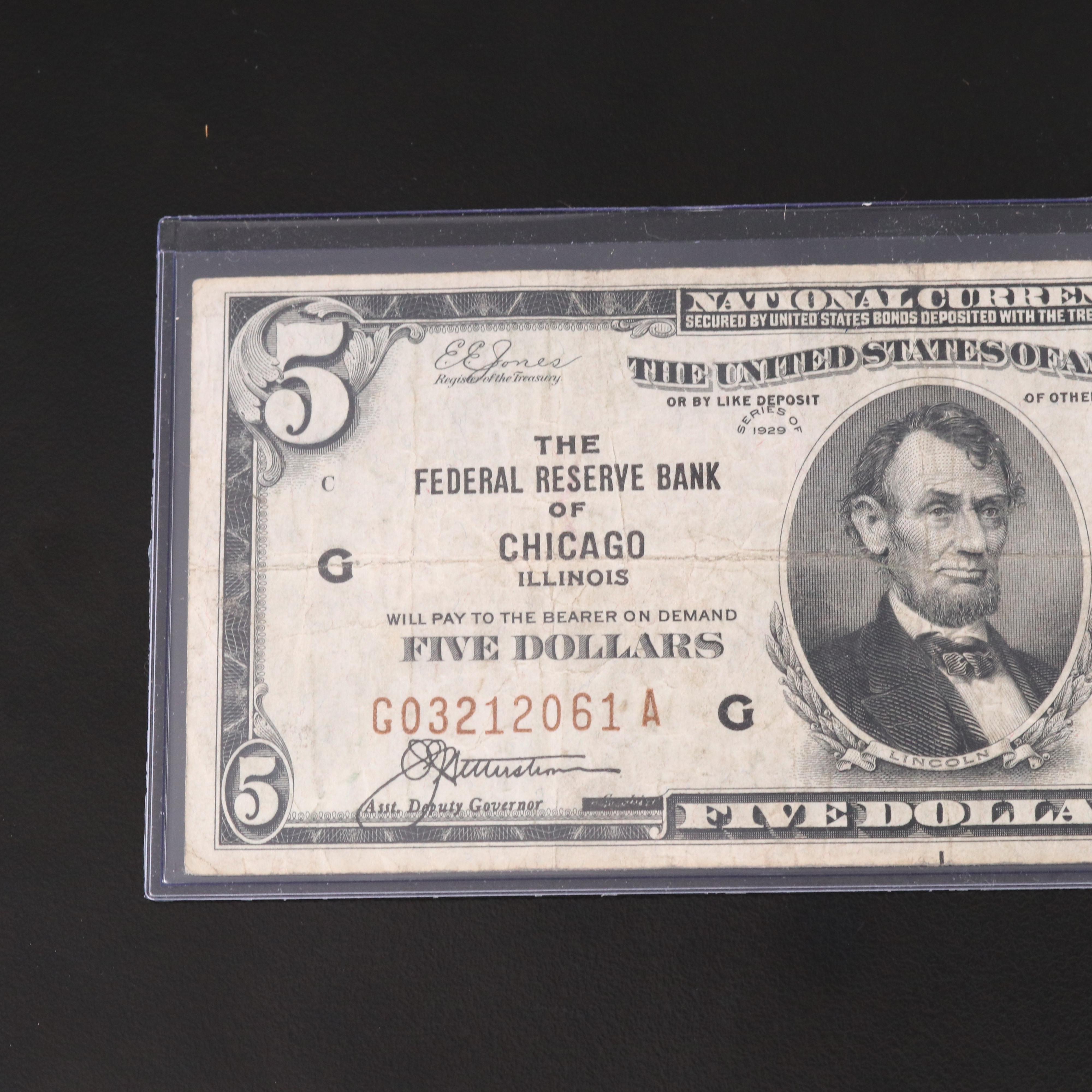 Two Series of 1929 Chicago Federal Reserve Bank Notes