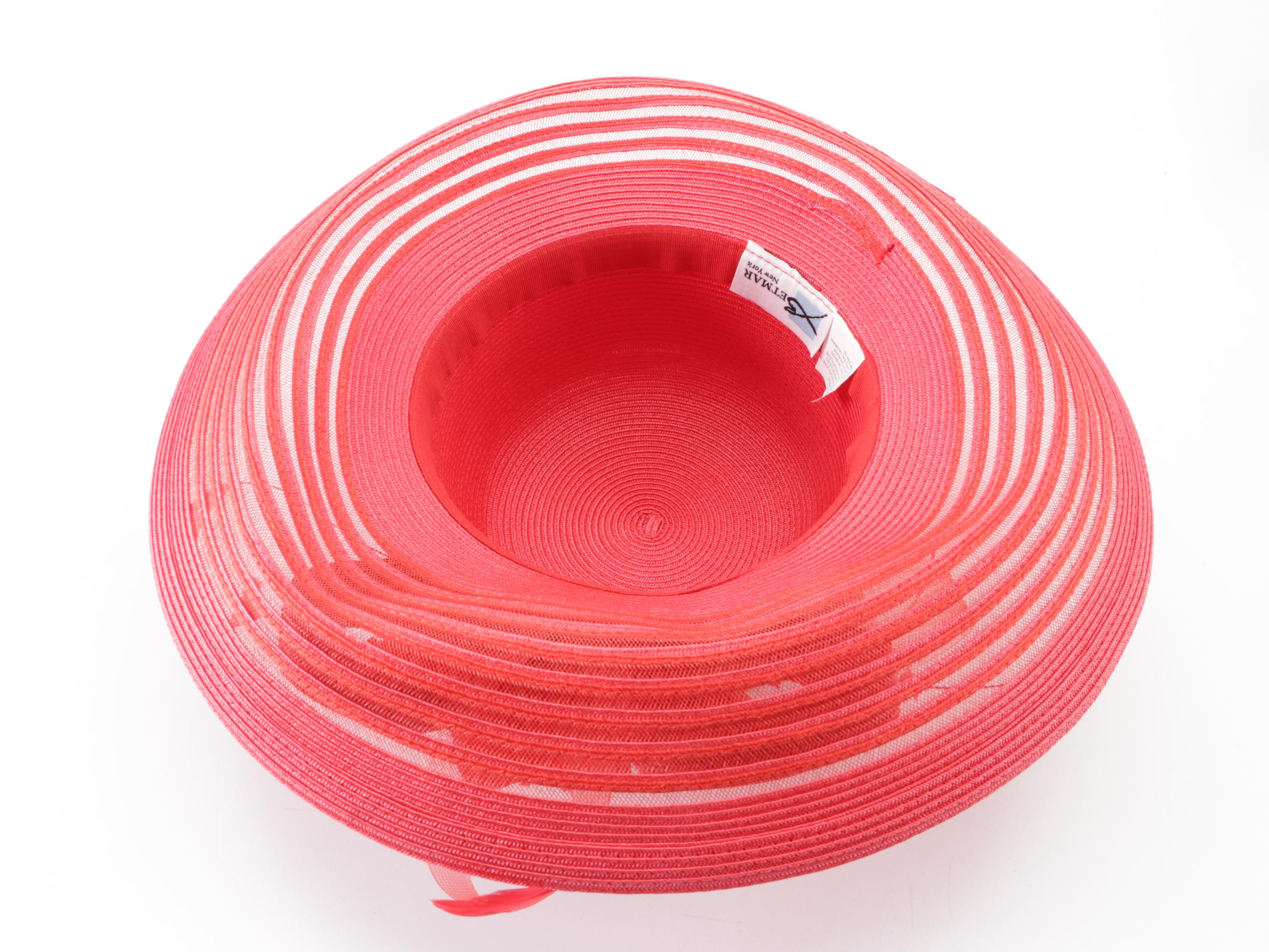 Eric Javits Squishee Brim Hat and Betmar Brim Hat with Floral Trim