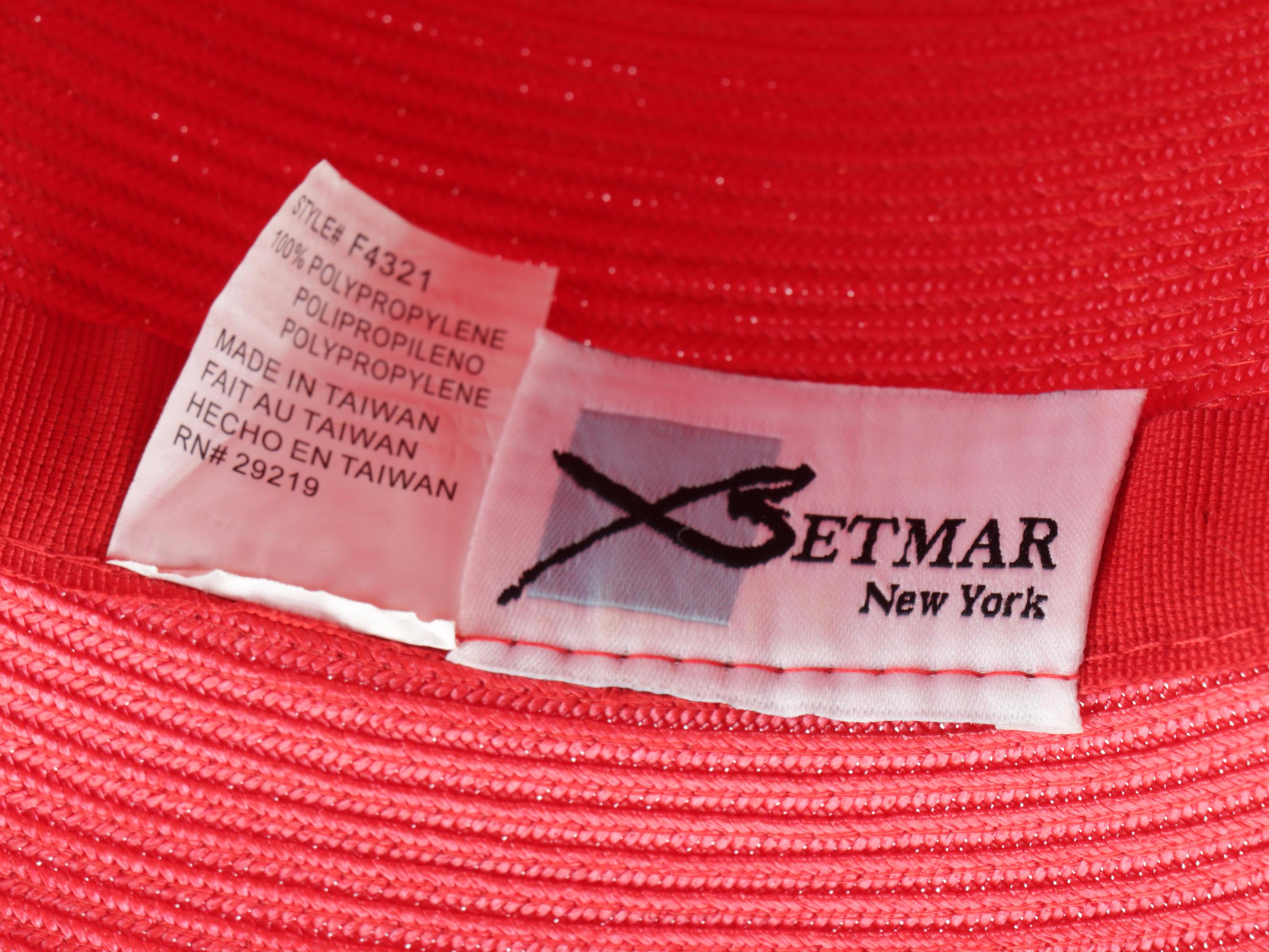 Eric Javits Squishee Brim Hat and Betmar Brim Hat with Floral Trim