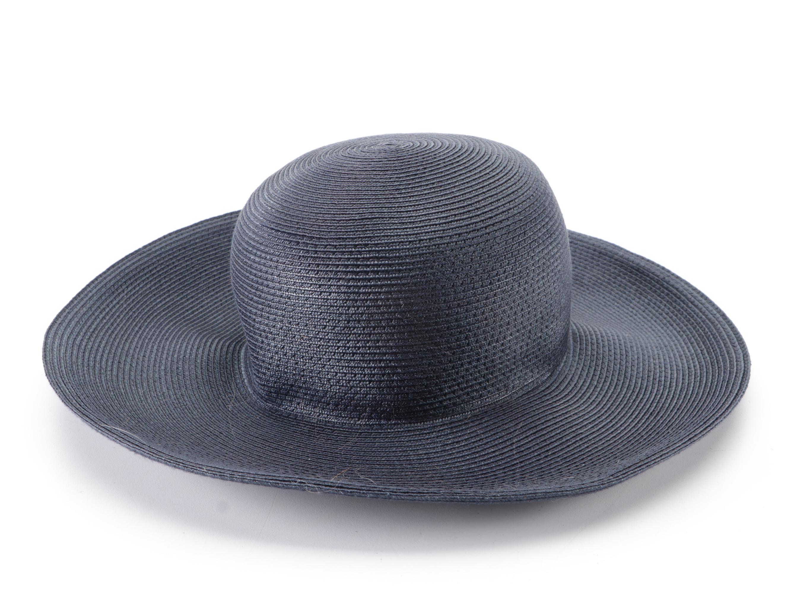 Eric Javits Squishee Brim Hat and Betmar Brim Hat with Floral Trim