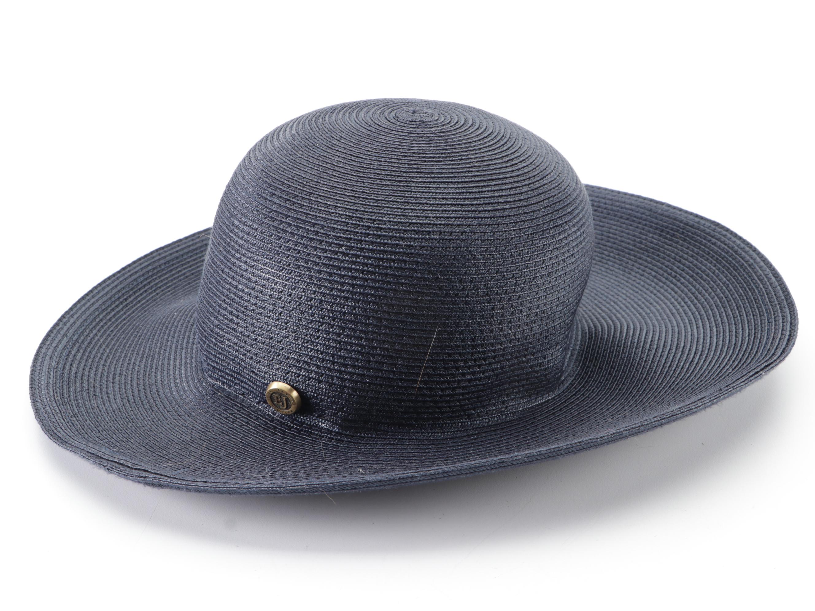 Eric Javits Squishee Brim Hat and Betmar Brim Hat with Floral Trim