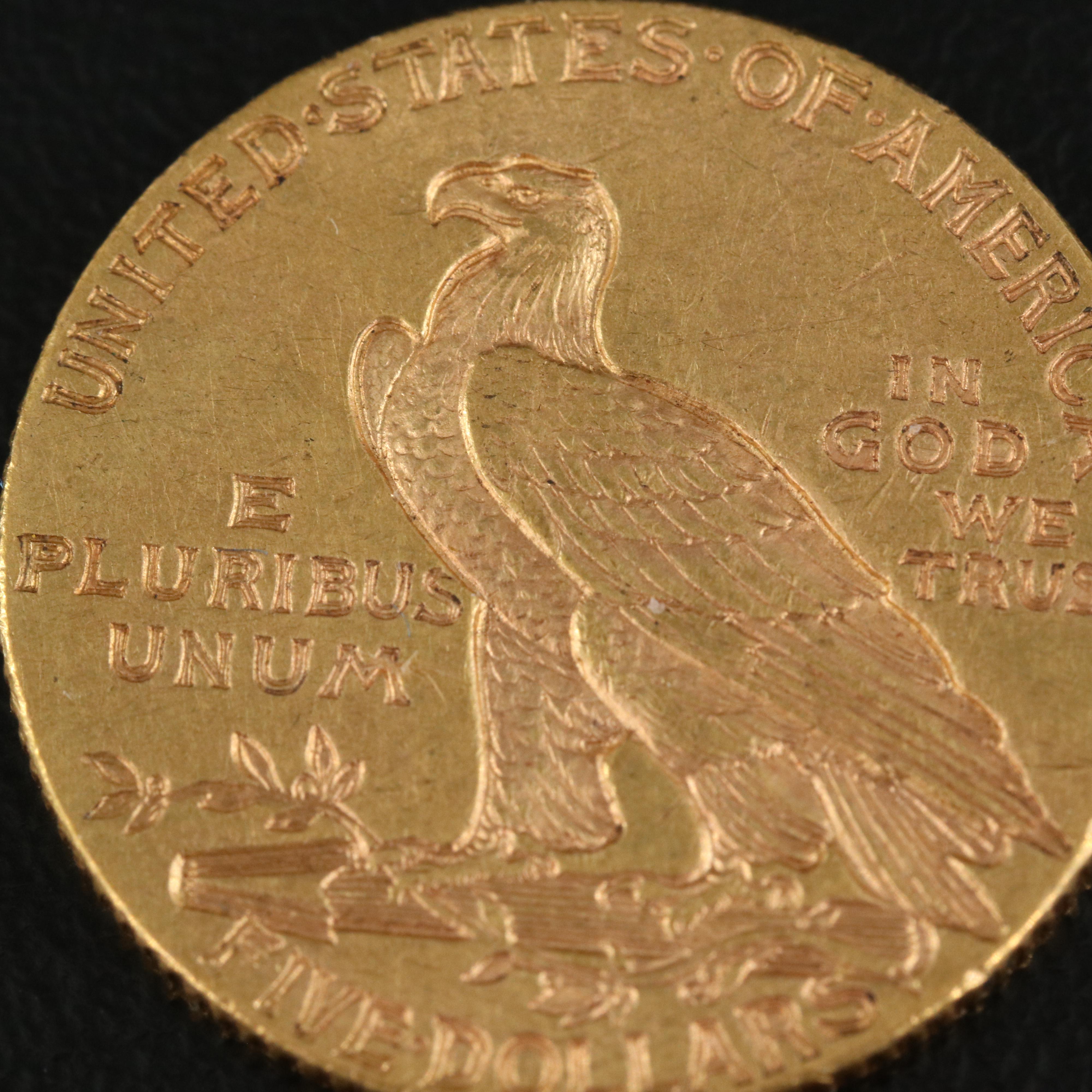 1915 Indian $5 Gold Coin