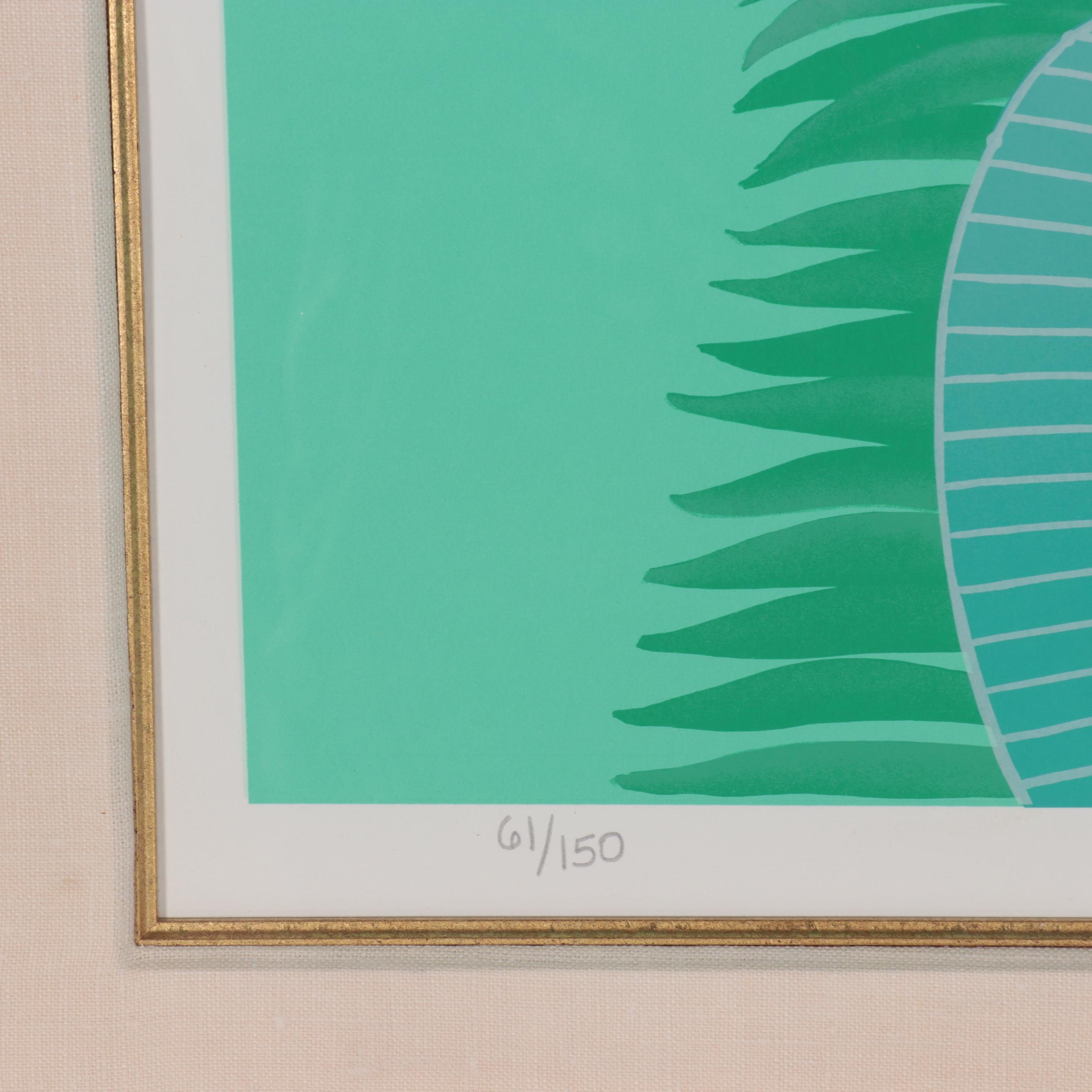 David Utz Serigraph "Jungle Siesta," 1993