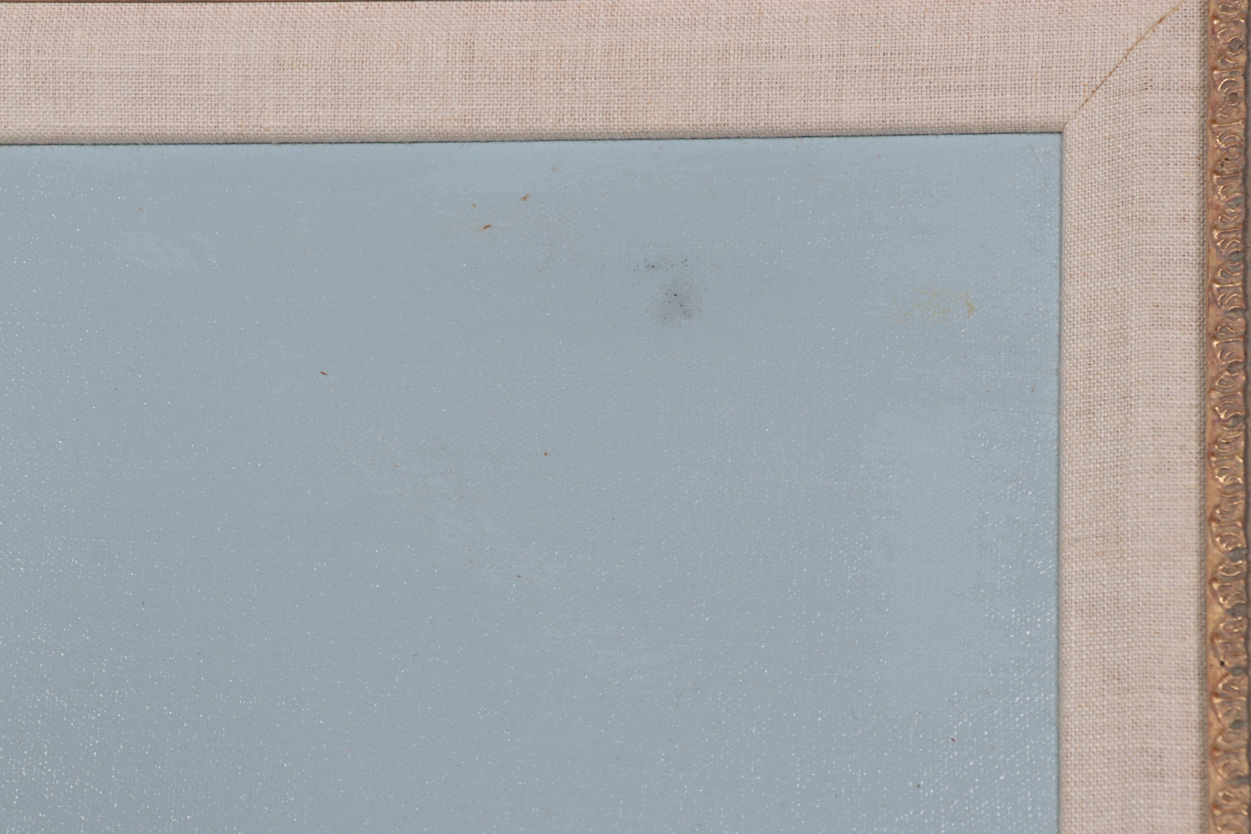 Donald Rust Oil Painting of Lions, 1992