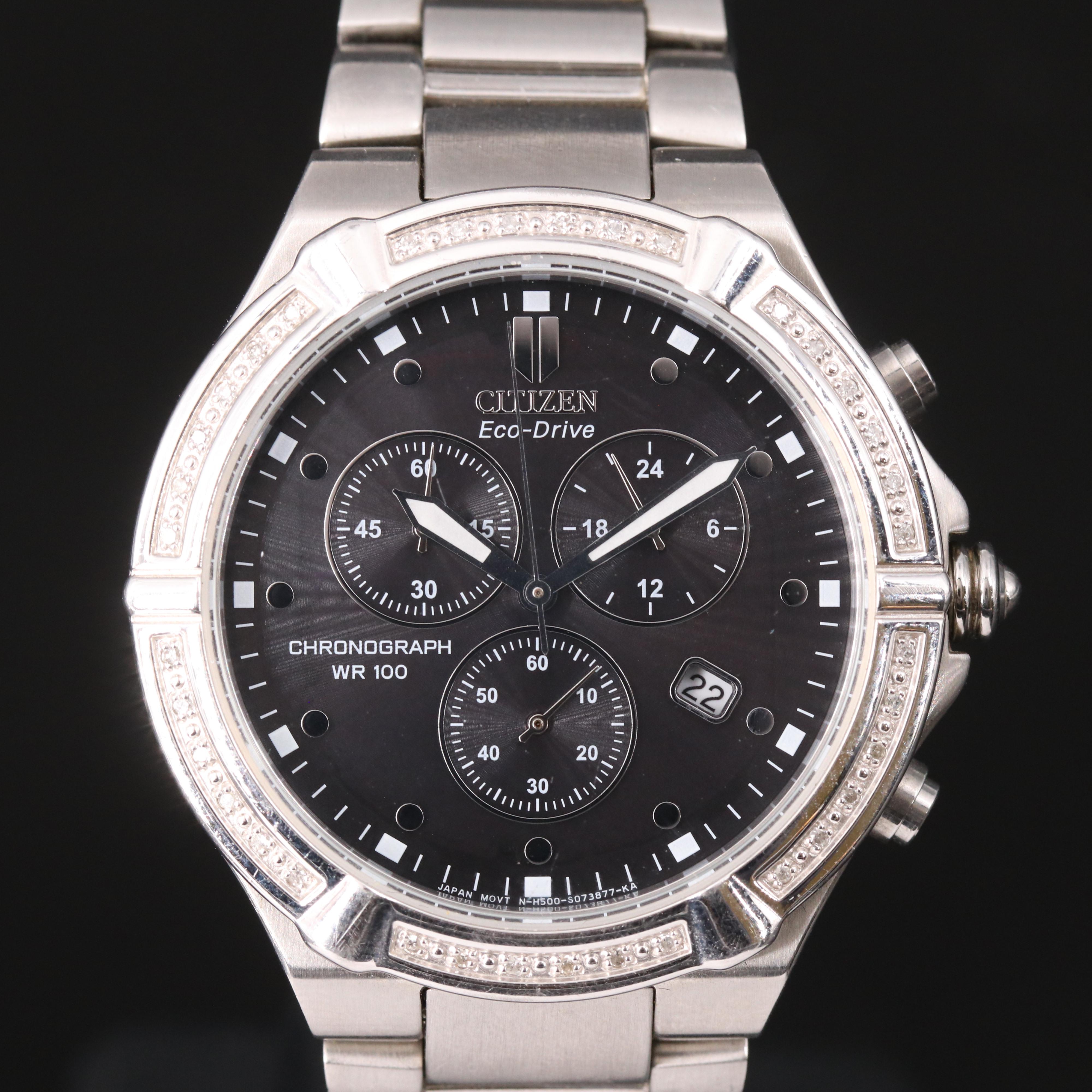 Citizen Eco-Drive Chronograph Diamond Watch