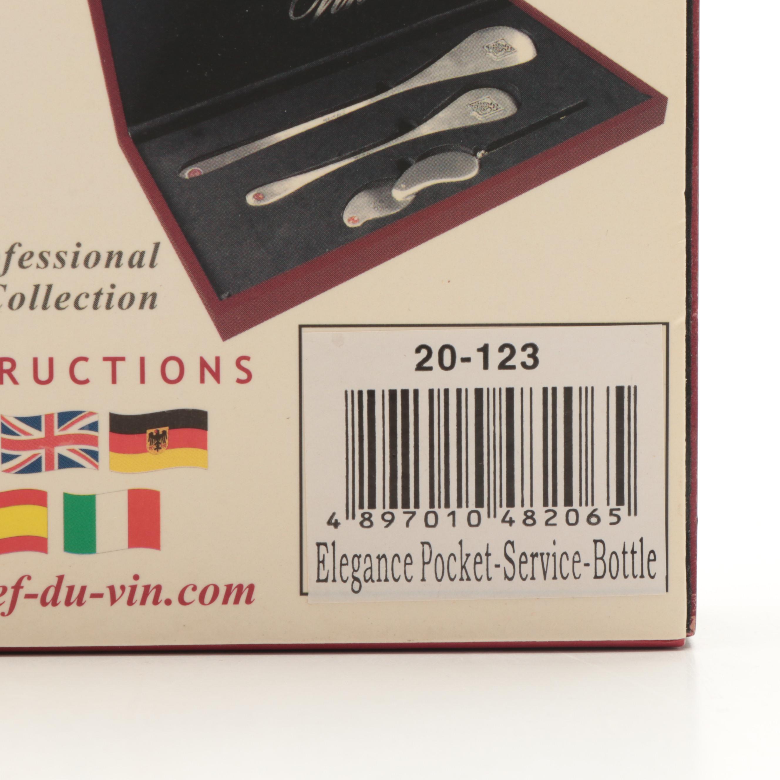 Clef du Vin "Elegance Collection" Wine Aging Tool with Other Wine Accessories