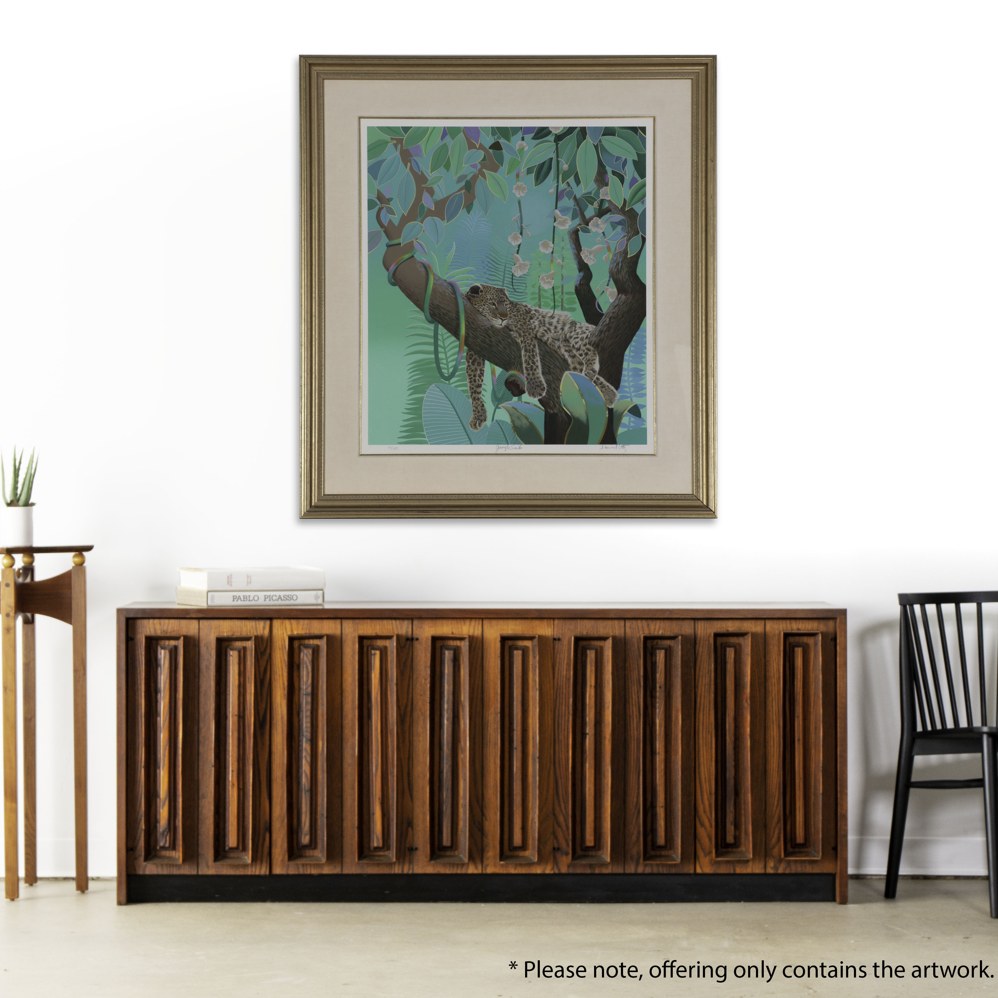 David Utz Serigraph "Jungle Siesta," 1993