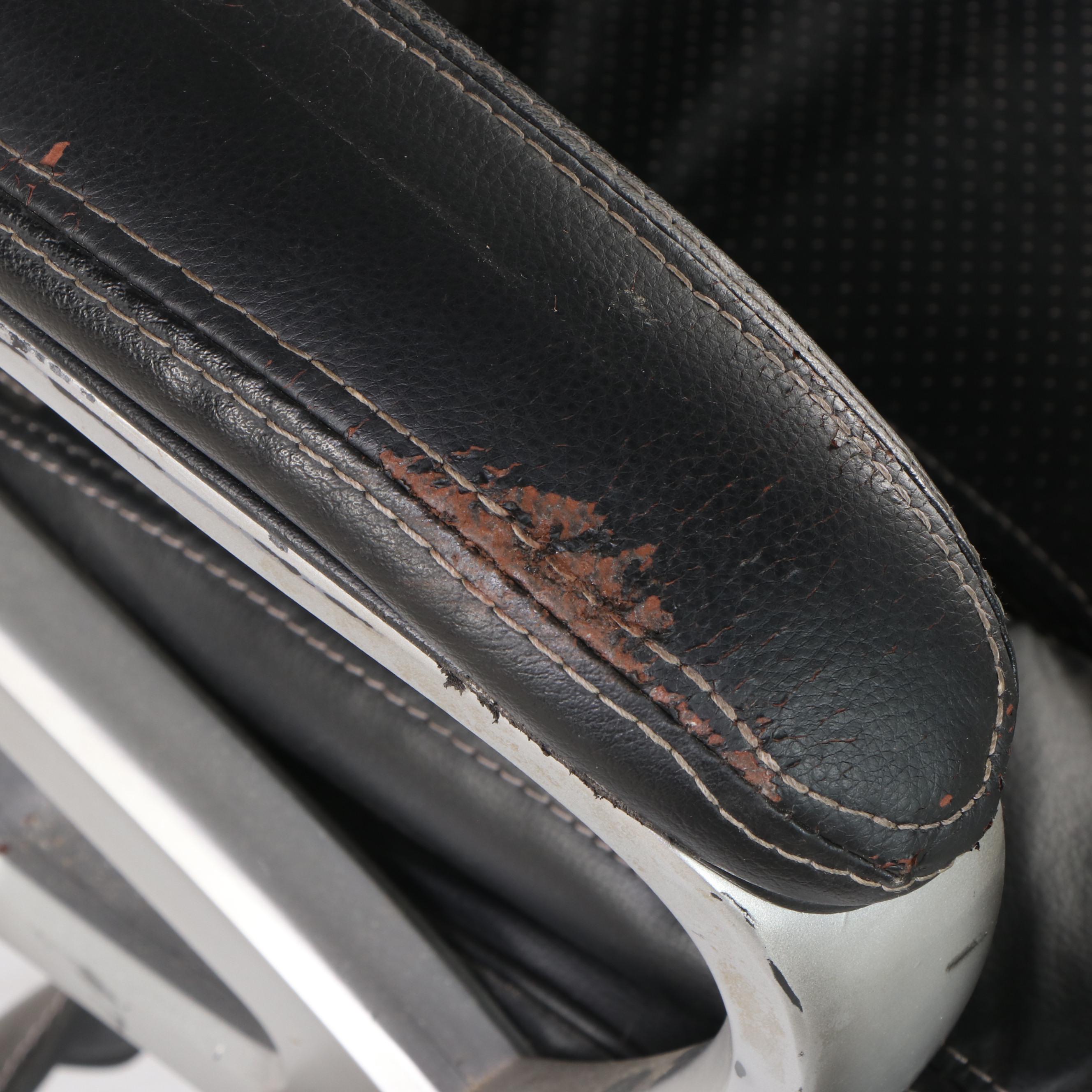 True Innovations "Tillman" Bonded Leather Adjustable Swivel-Tilt Desk Chair