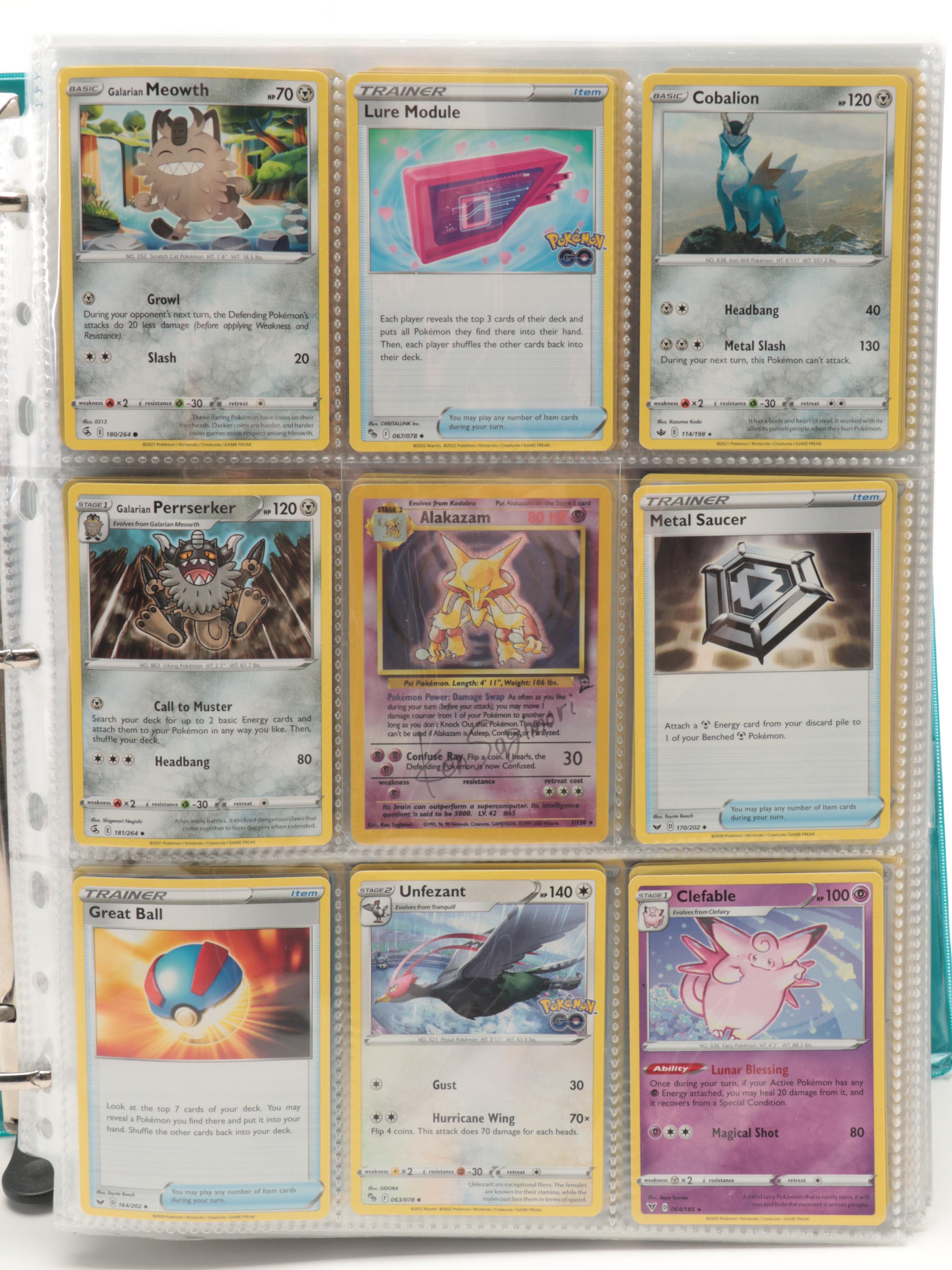 Pokémon Trading Cards Including Signed Alakazam, Clefable, More, 1990s–2020s
