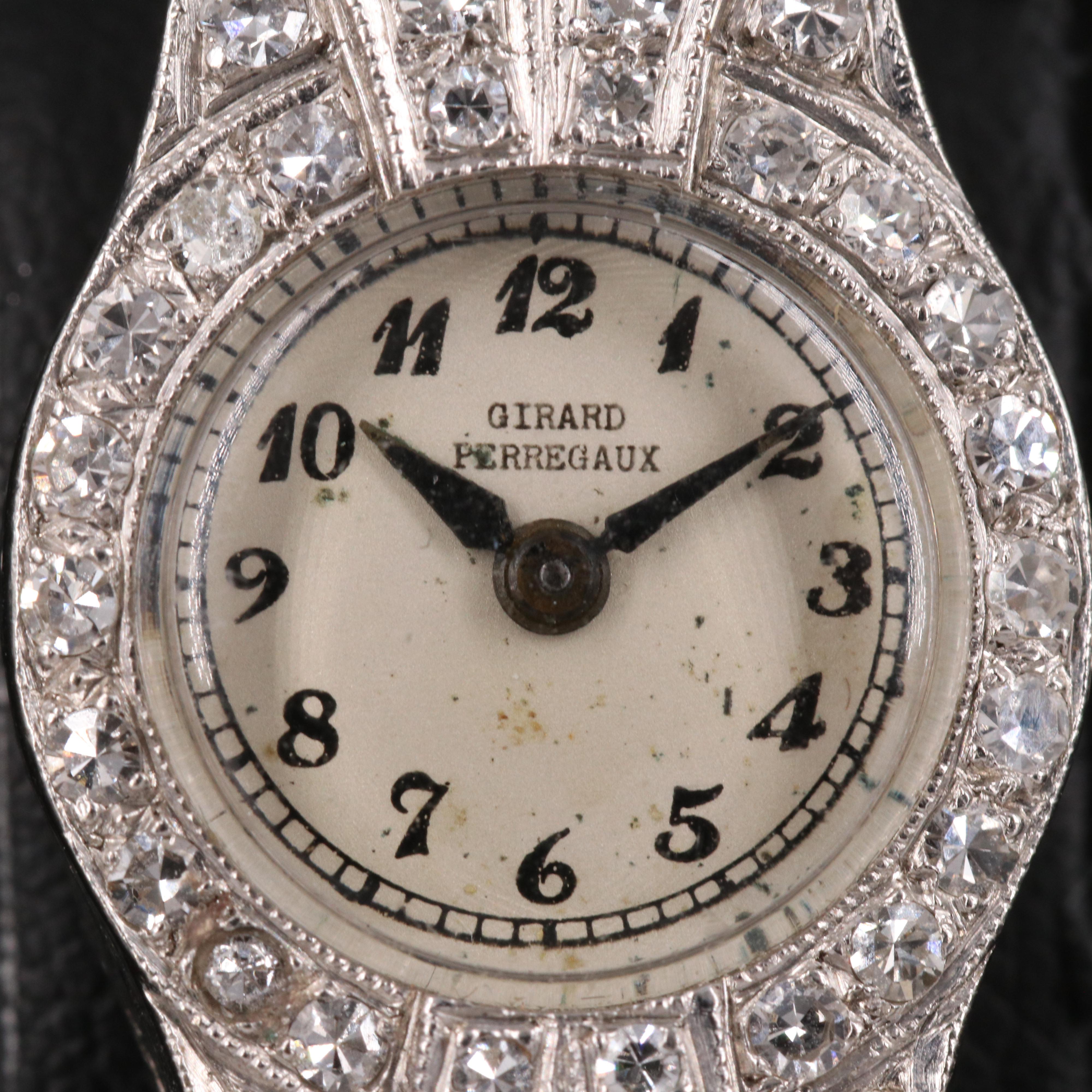 Platinum and 1.41 CTW Diamond Girard-Perregaux Watch