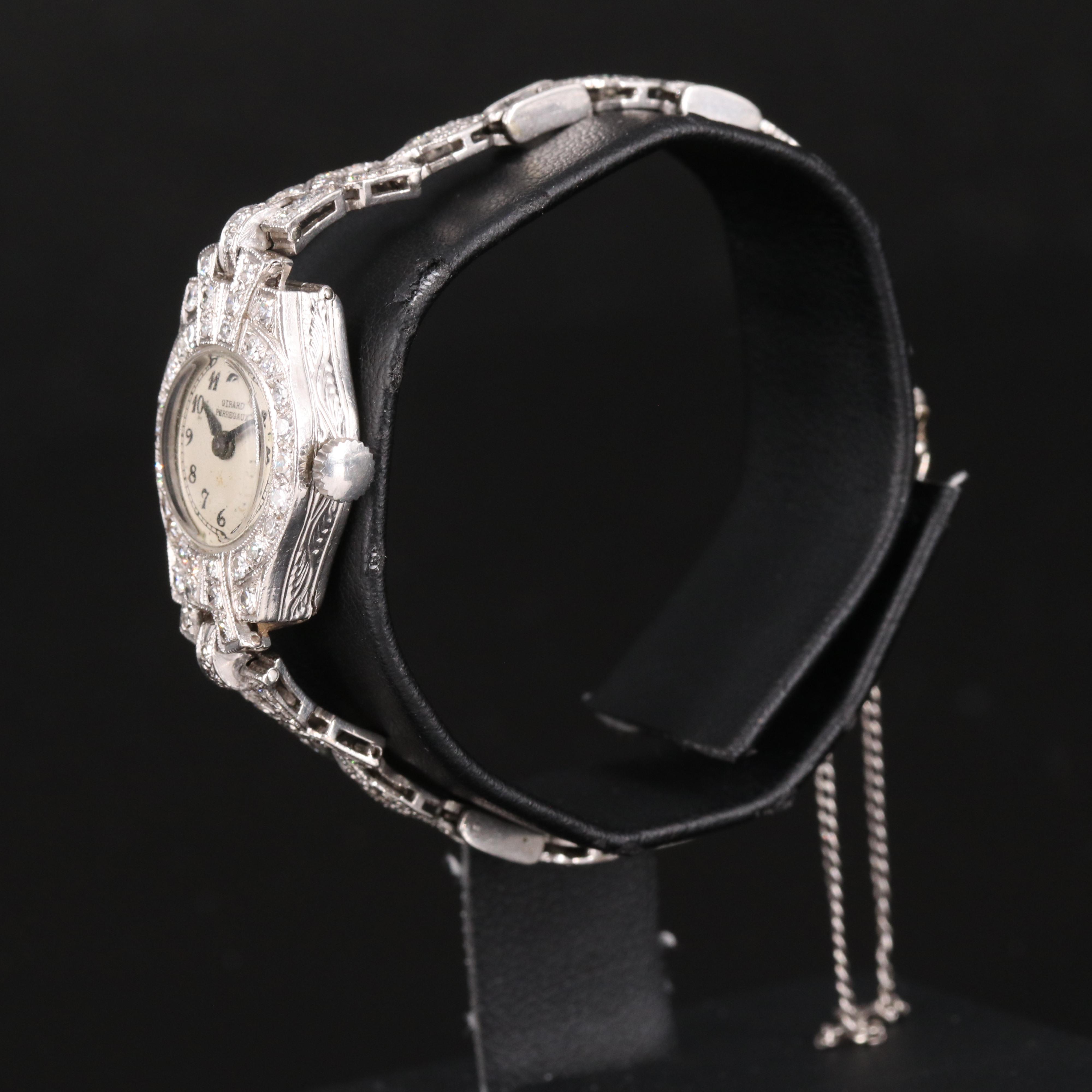 Platinum and 1.41 CTW Diamond Girard-Perregaux Watch