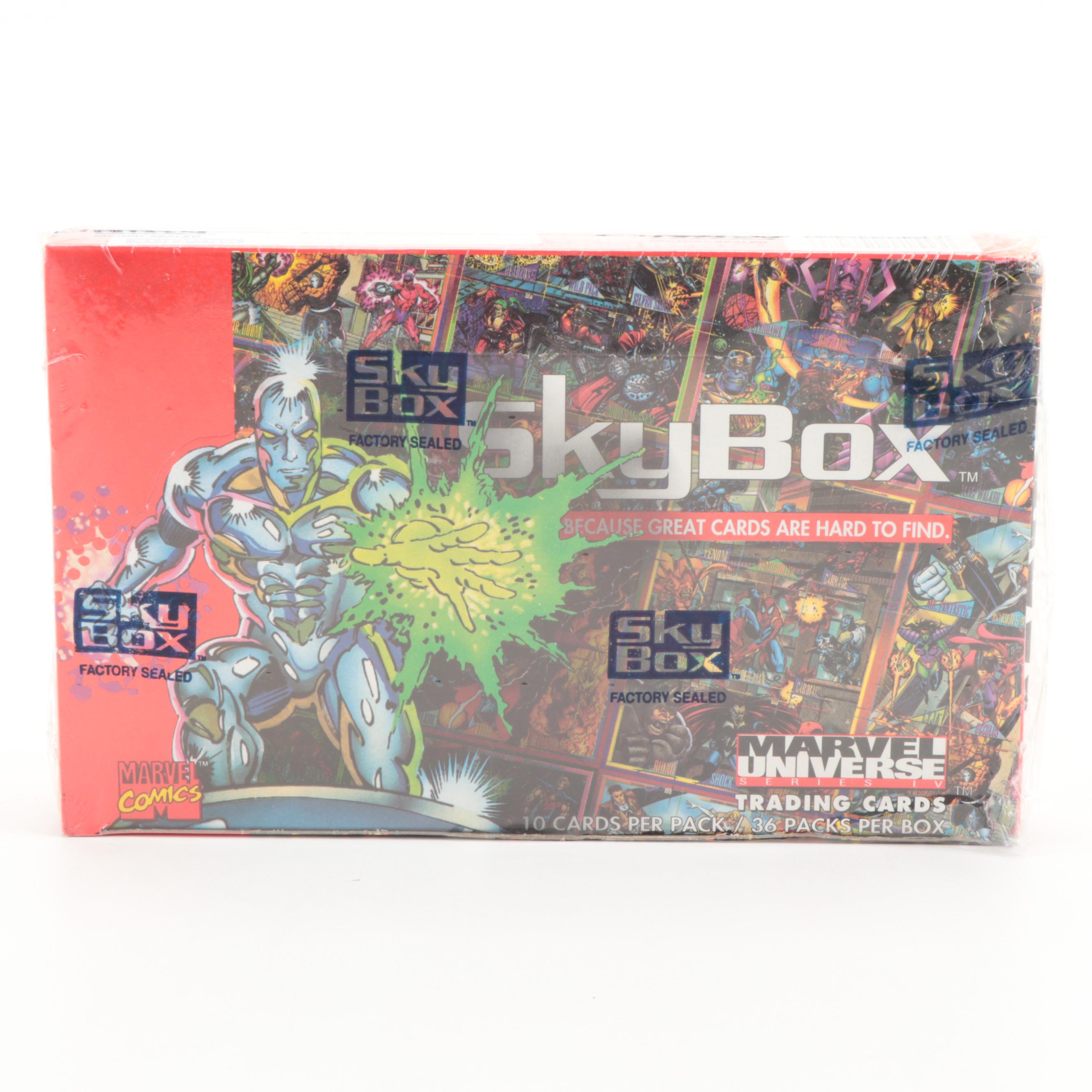 1993 Skybox Marvel Universe Series IV Trading Cards Factory Sealed Box