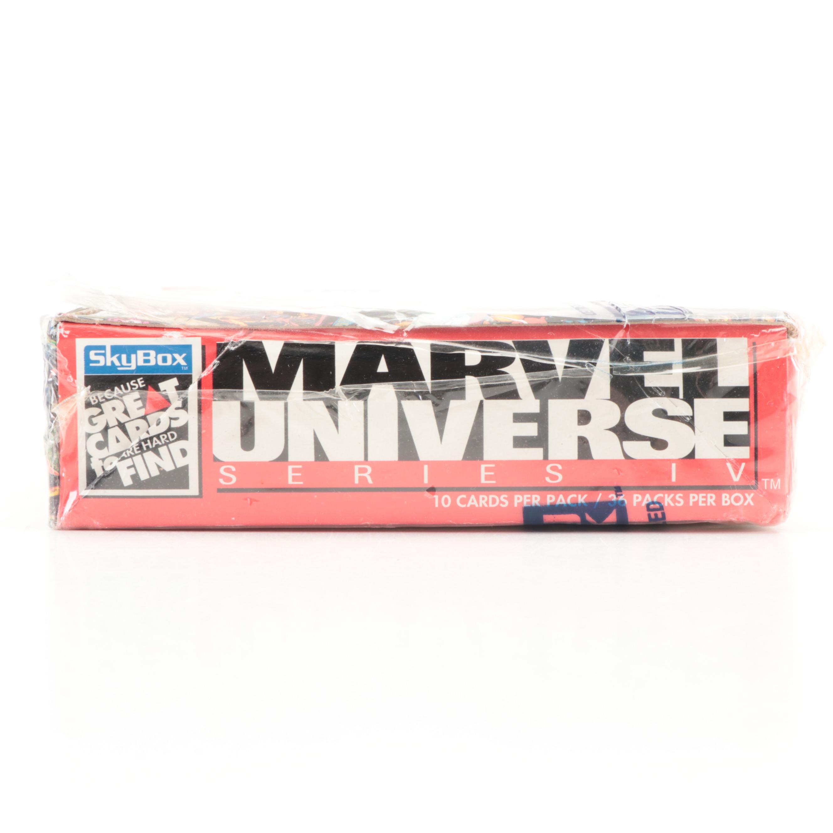 1993 Skybox Marvel Universe Series IV Trading Cards Factory Sealed Box