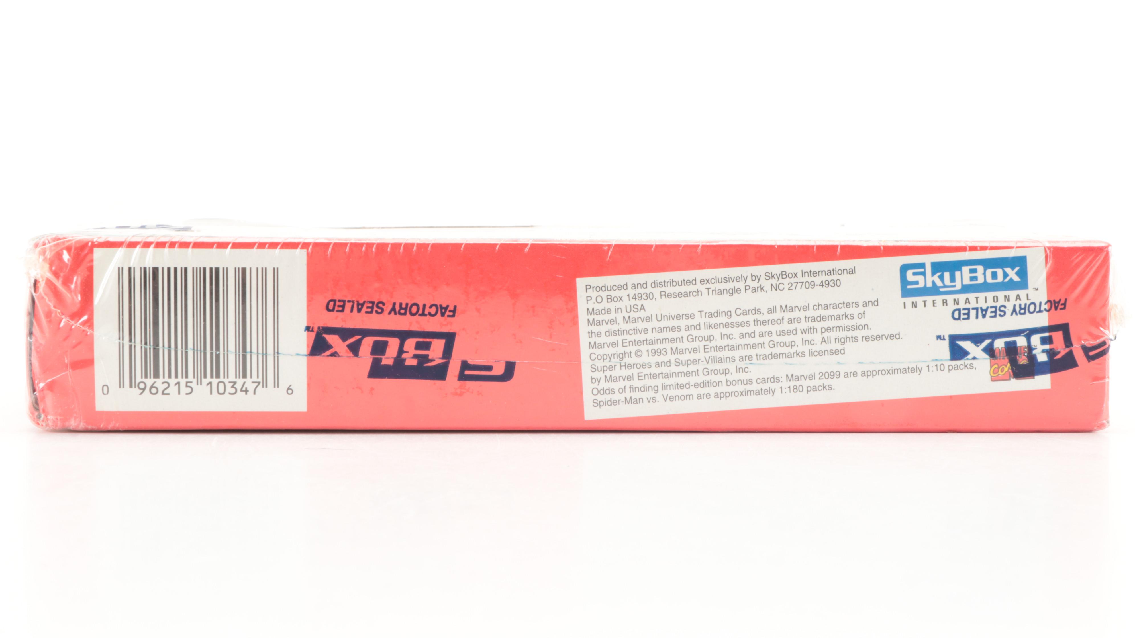 1993 Skybox Marvel Universe Series IV Trading Cards Factory Sealed Box