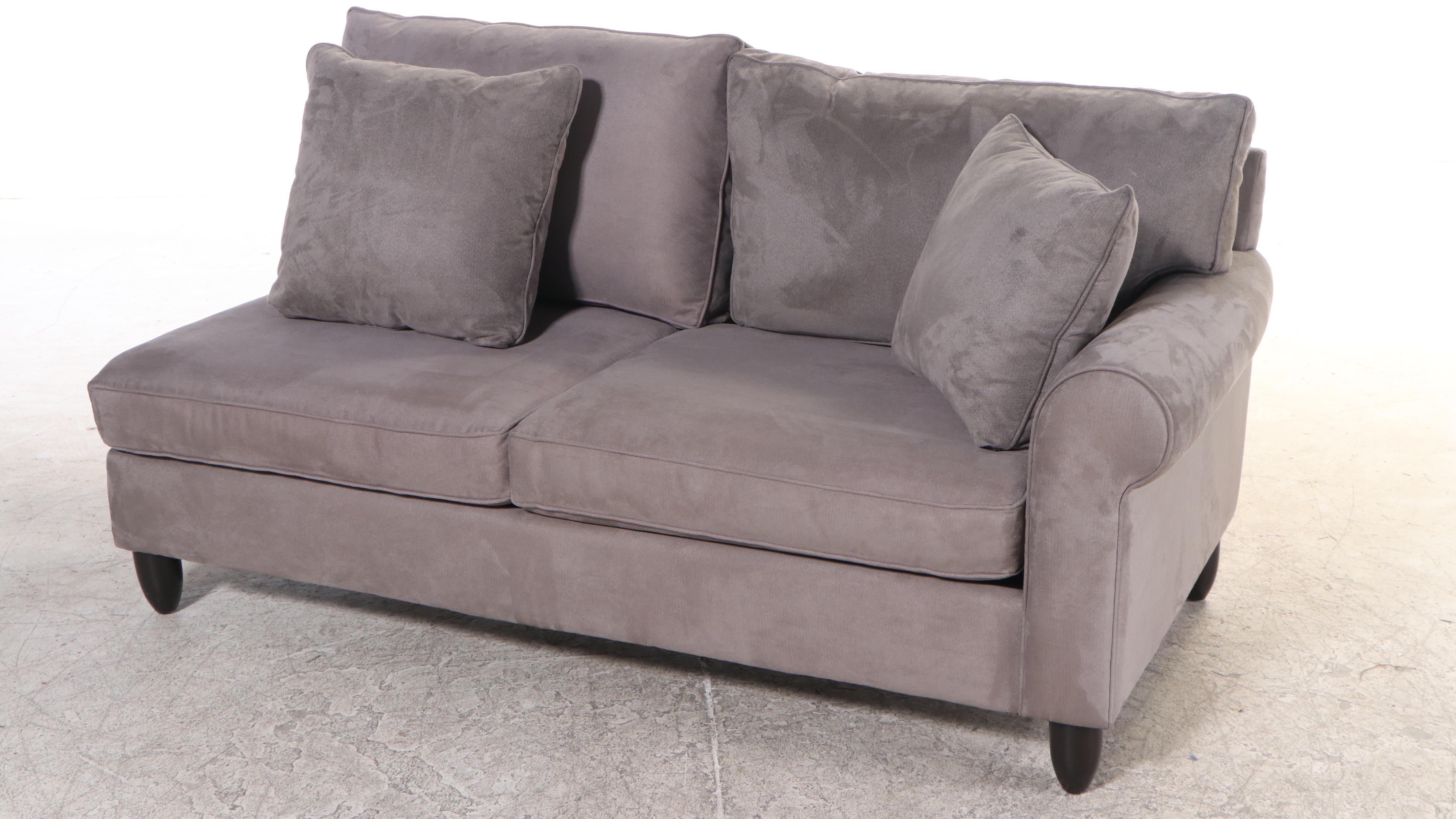 Havertys Custom-Upholstered Two-Part Sectional Sofa
